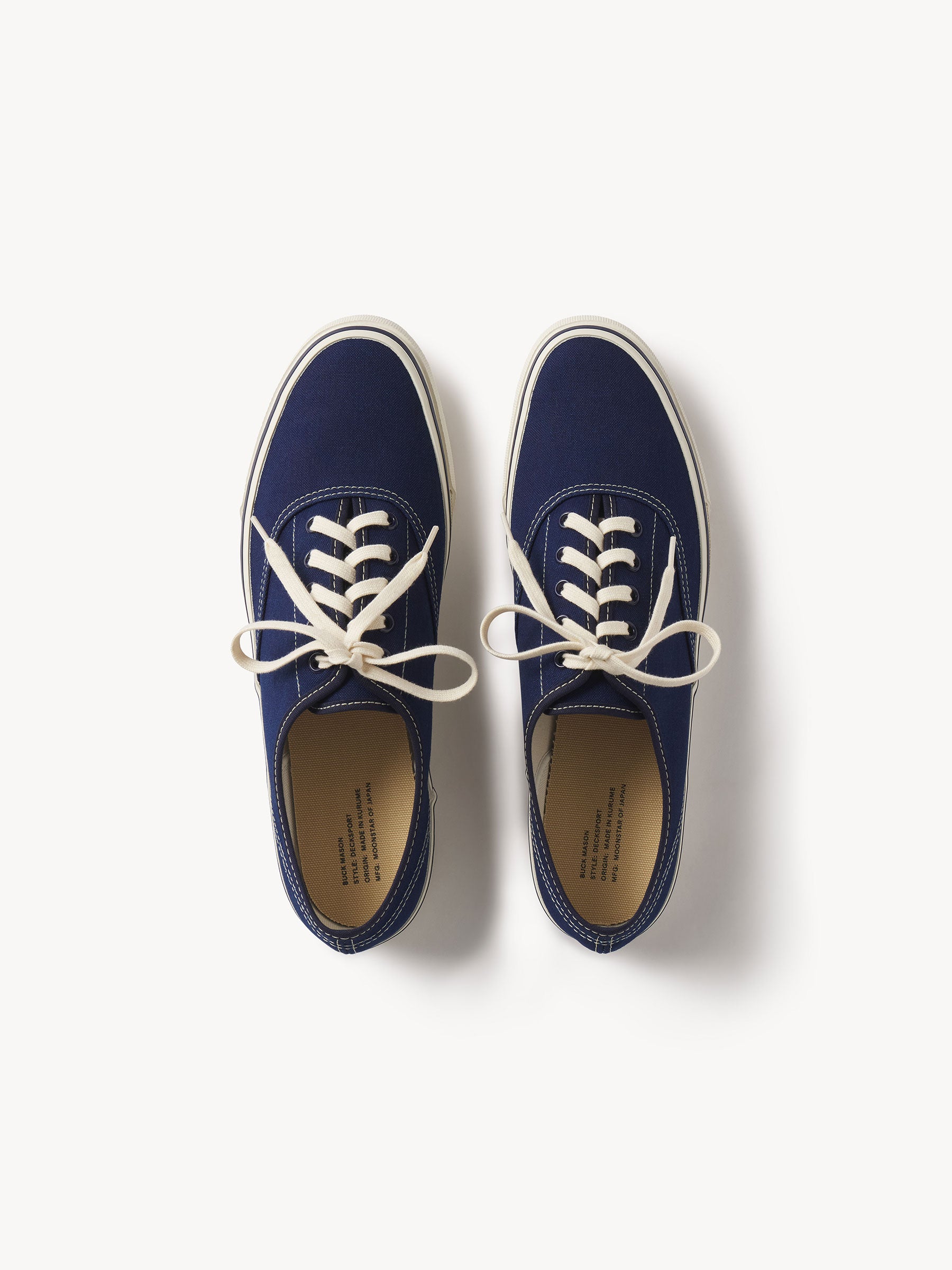 Alternative view of Indigo Moonstar X Buck Mason Canvas Deck Shoe