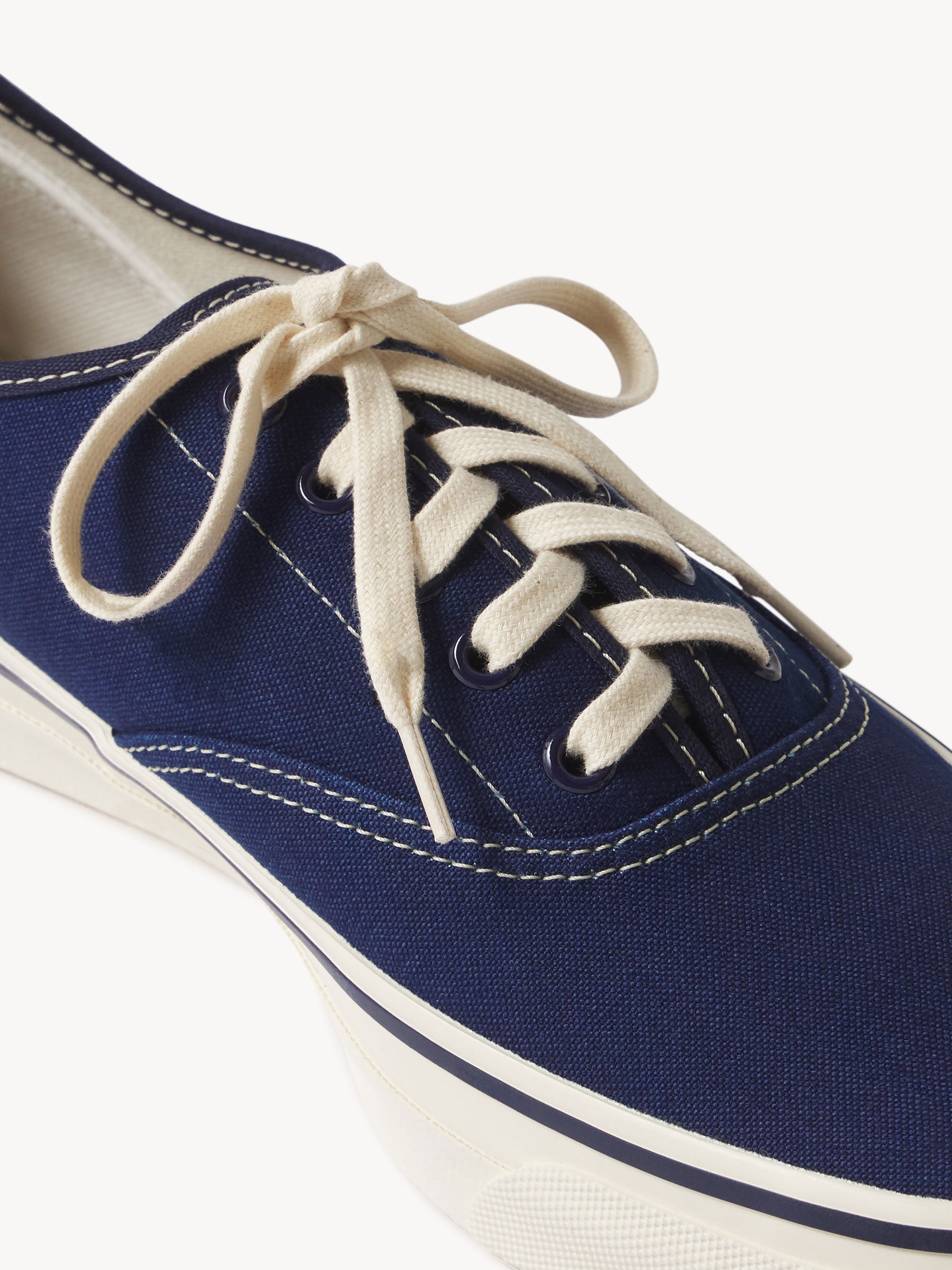 Indigo Moonstar X Buck Mason Canvas Deck Shoe - Image 3