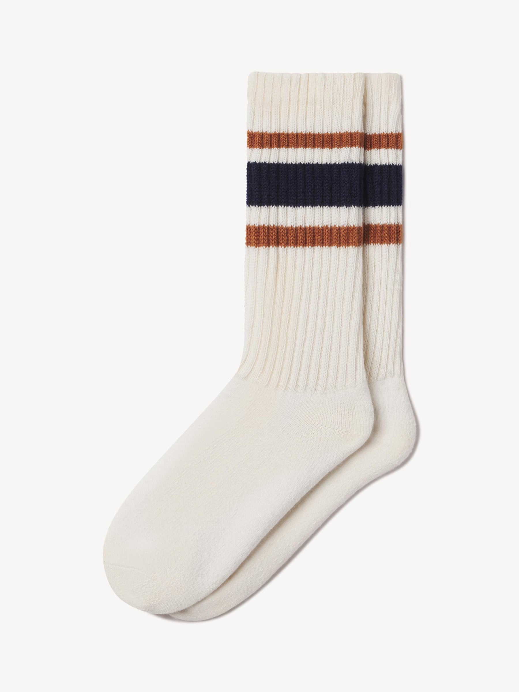 Rust/Navy Sport Stripe Sock