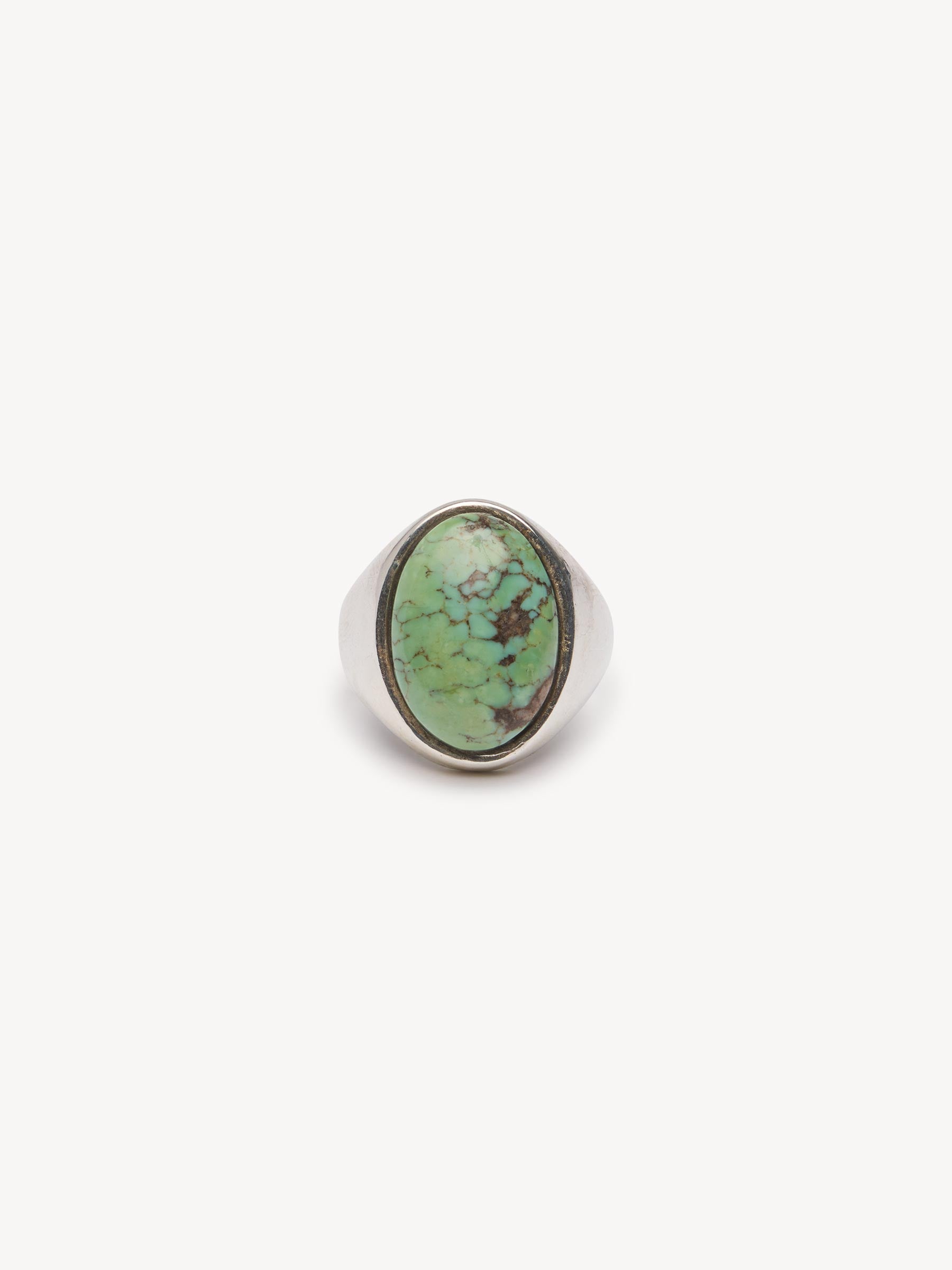 Red Rabbit X Buck Mason Signet Turquoise Ring