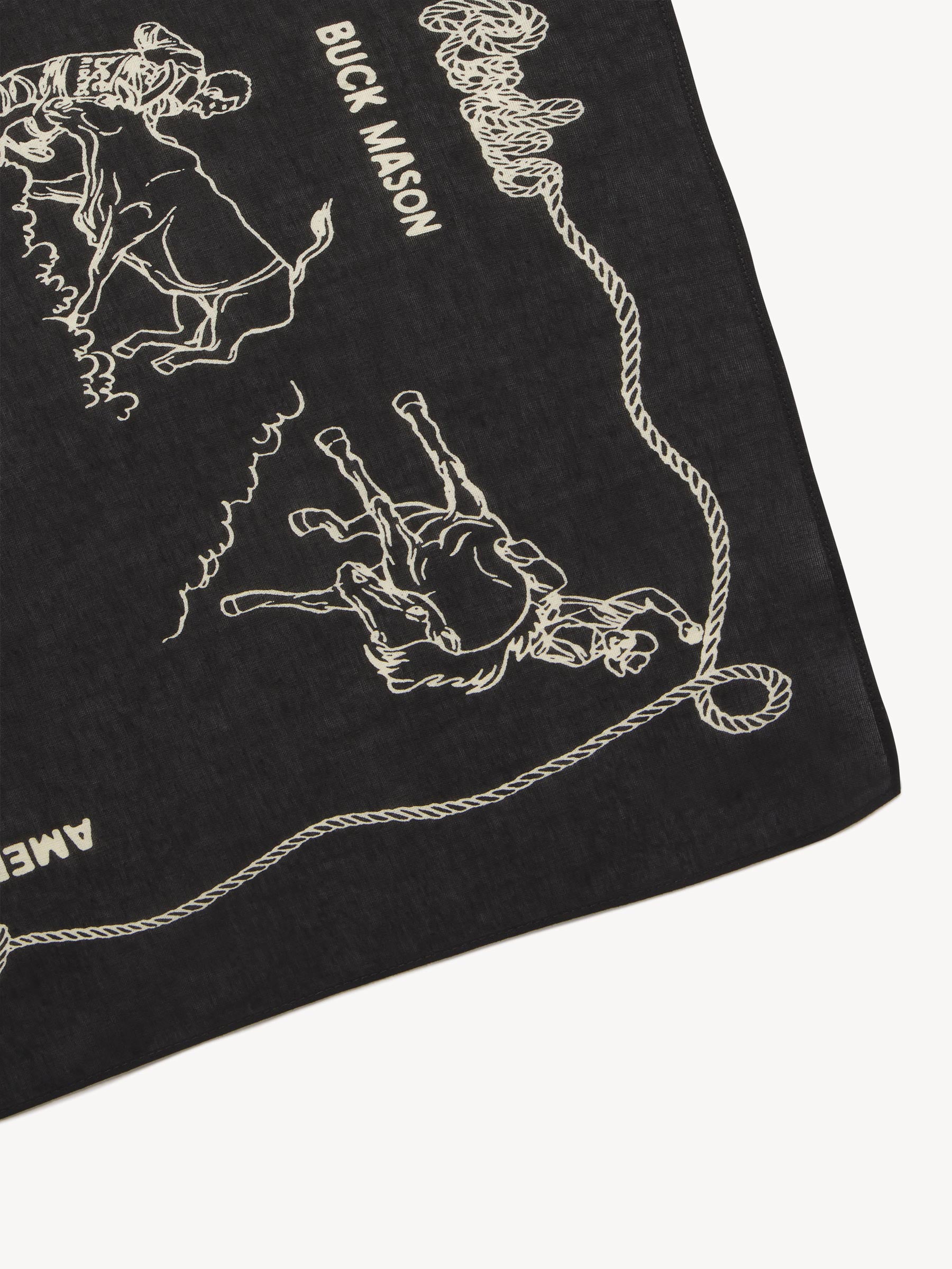 Black Lee X Buck Mason Cotton Rider's Bandana - Image 3