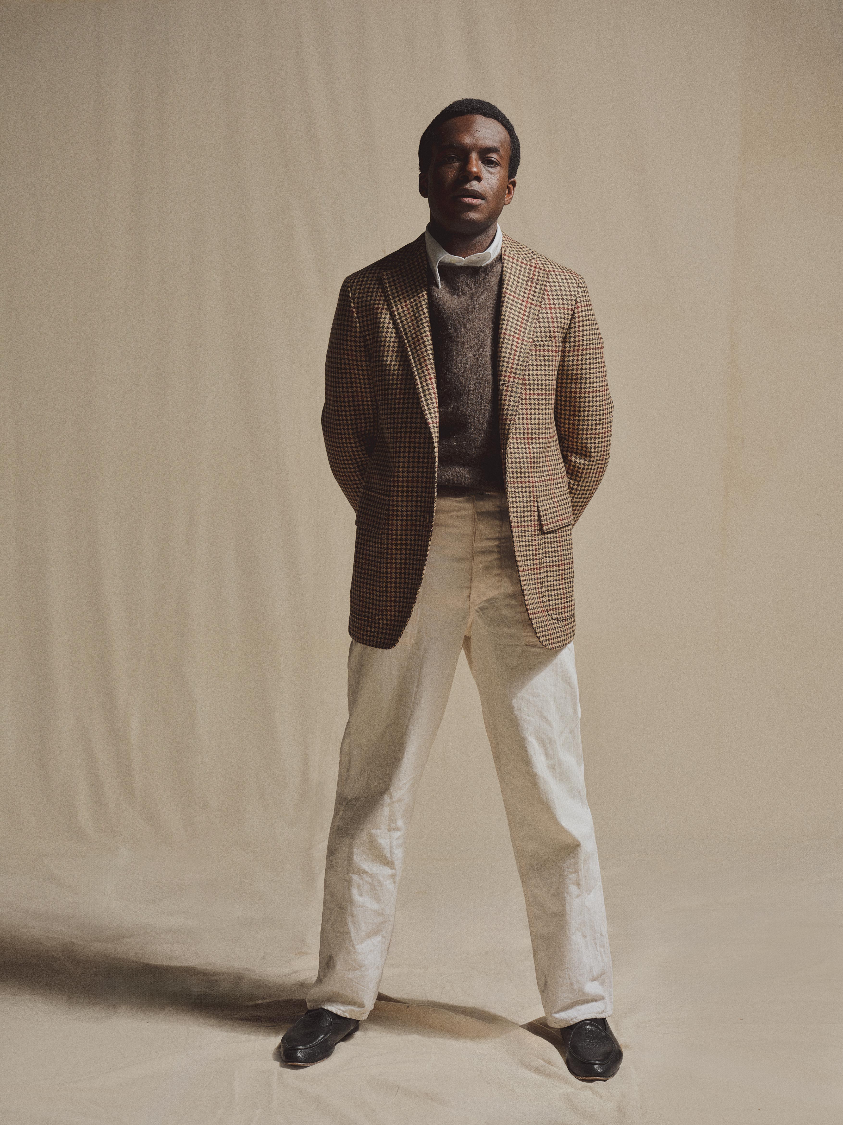 J.Press × Buck Mason Hawthorn Gun Club Lovat Tweed Usa Sportcoat - Image 3