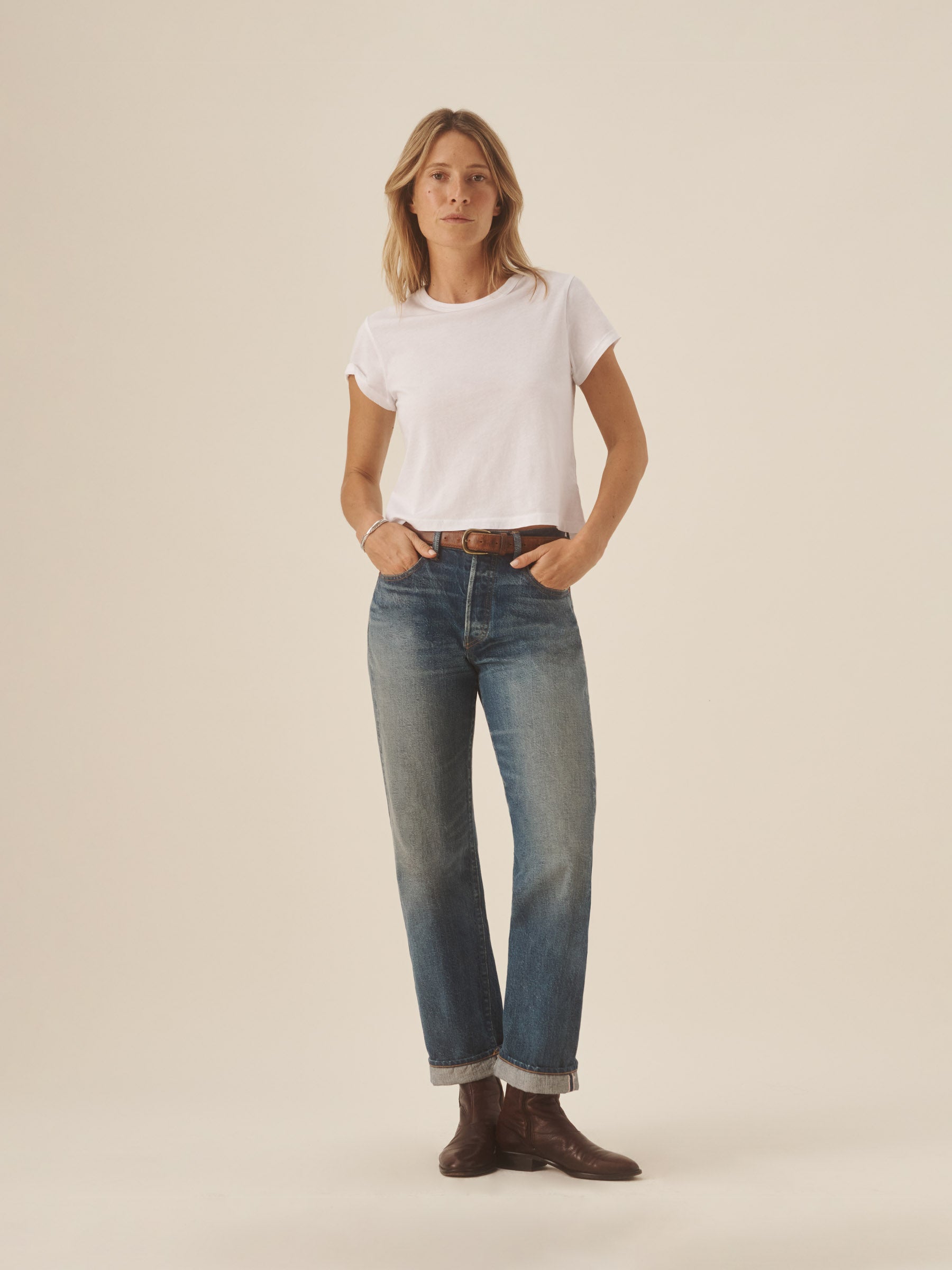 White Pima Boxy Crew - Image 6