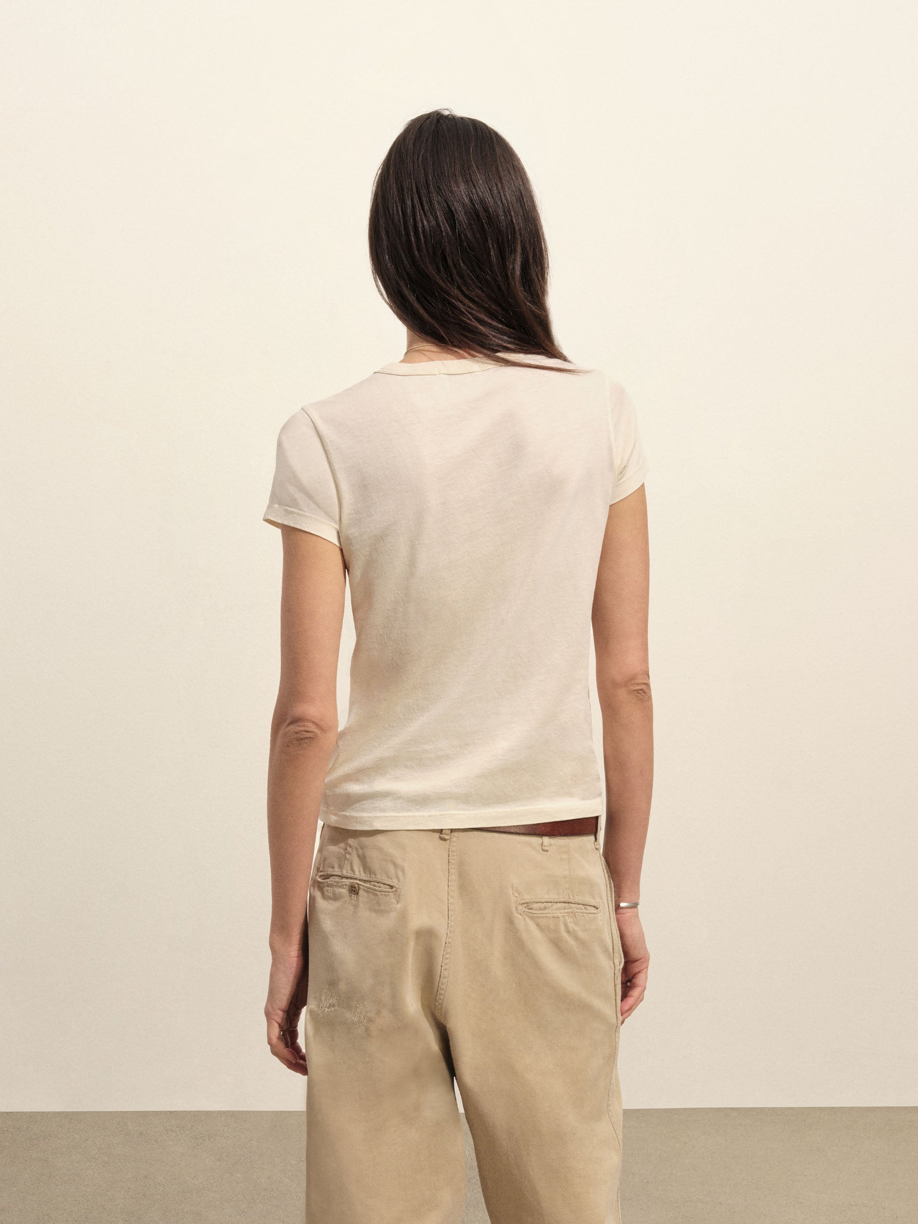 Natural Venice Wash Pima Slim Crew - Image 4