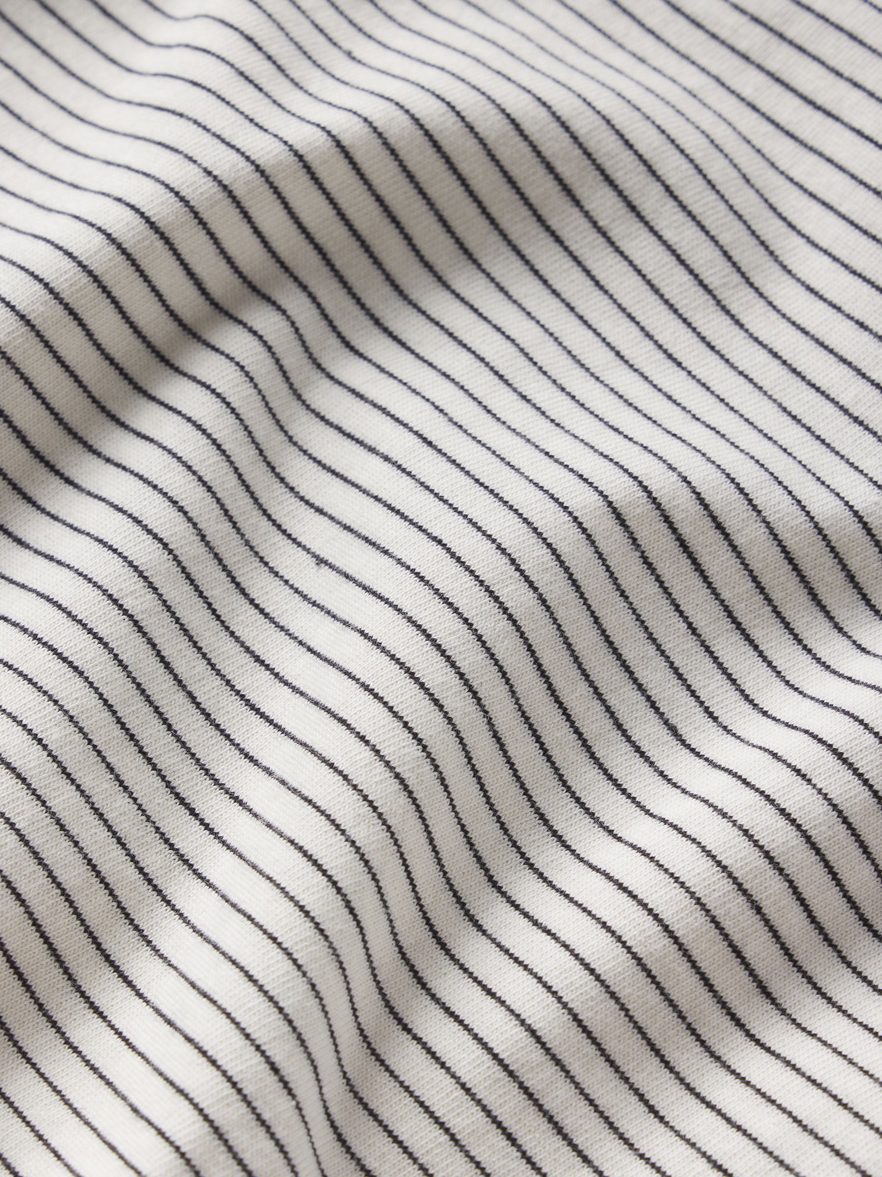 Natural/Black Seaport Stripe Slim Crew - Image 7