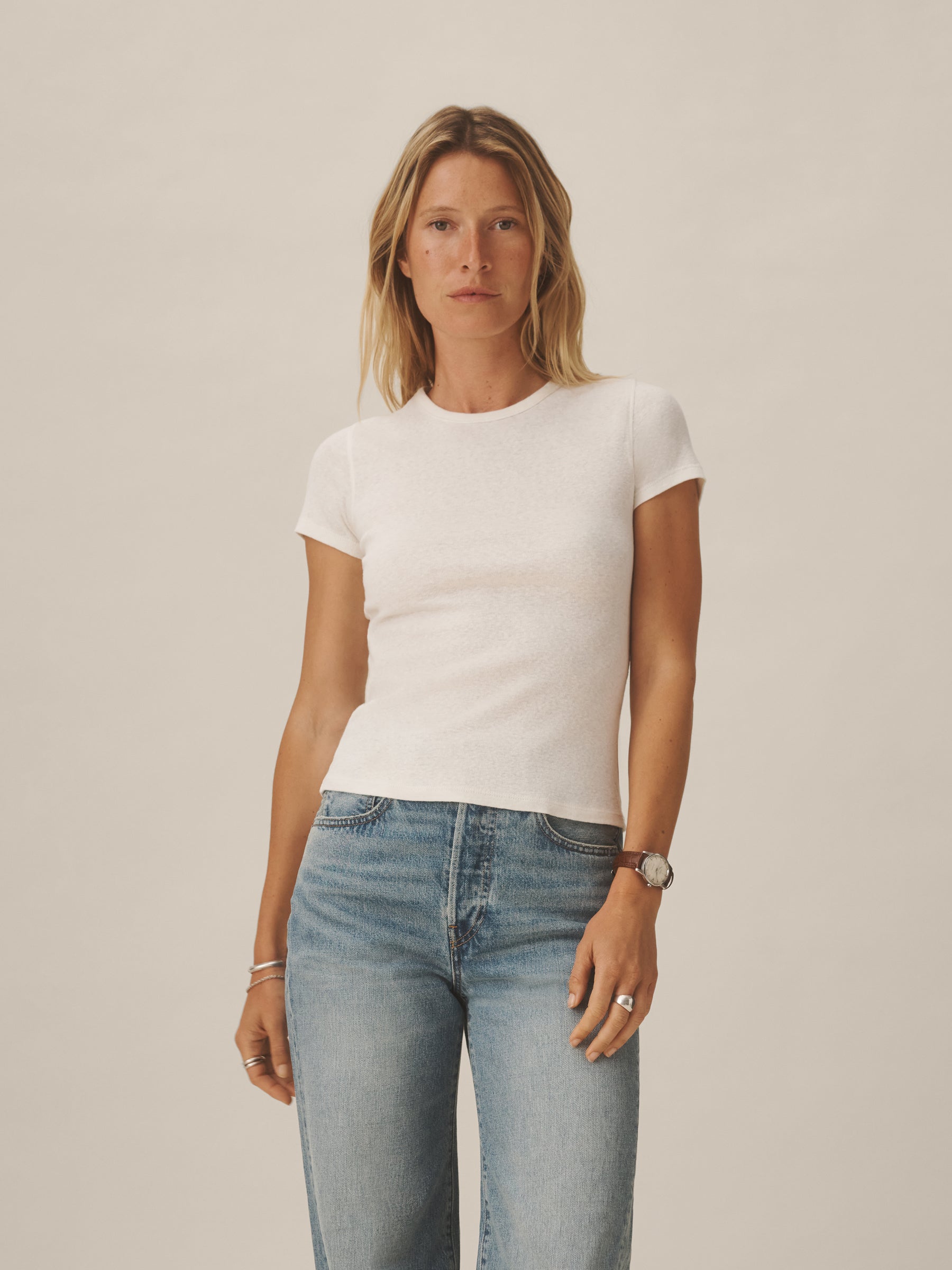 Natural Heirloom Rib S/S Tee - Image 4