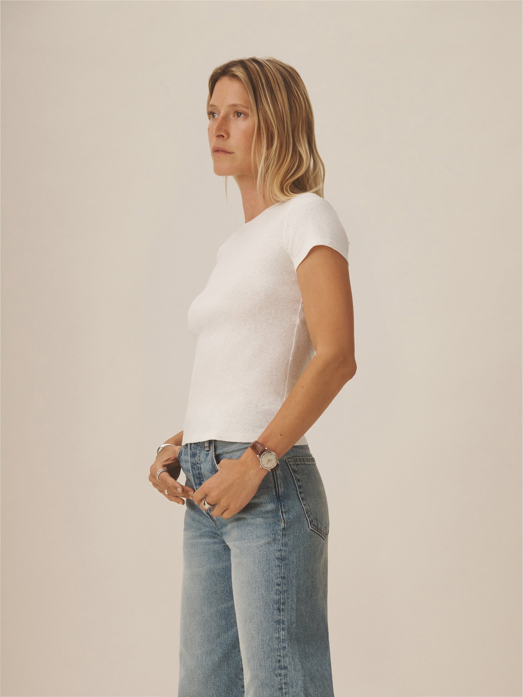 Natural Heirloom Rib S/S Tee - Image 5
