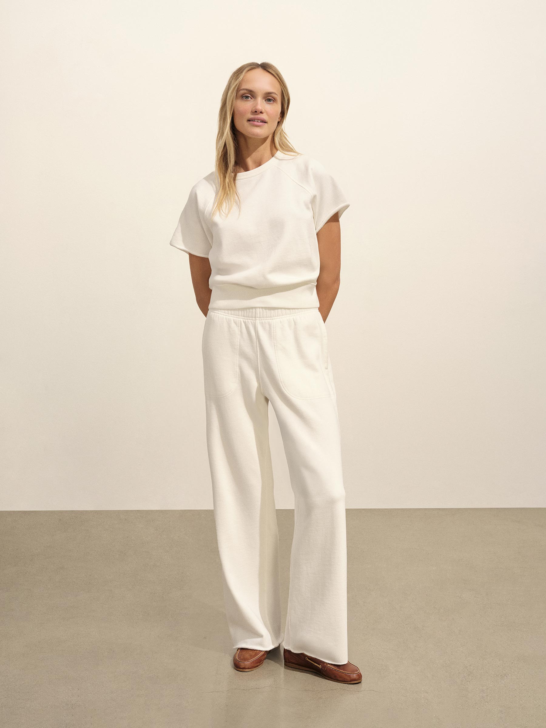 Natural Tropez Terry Cloth SS Crew - Image 3