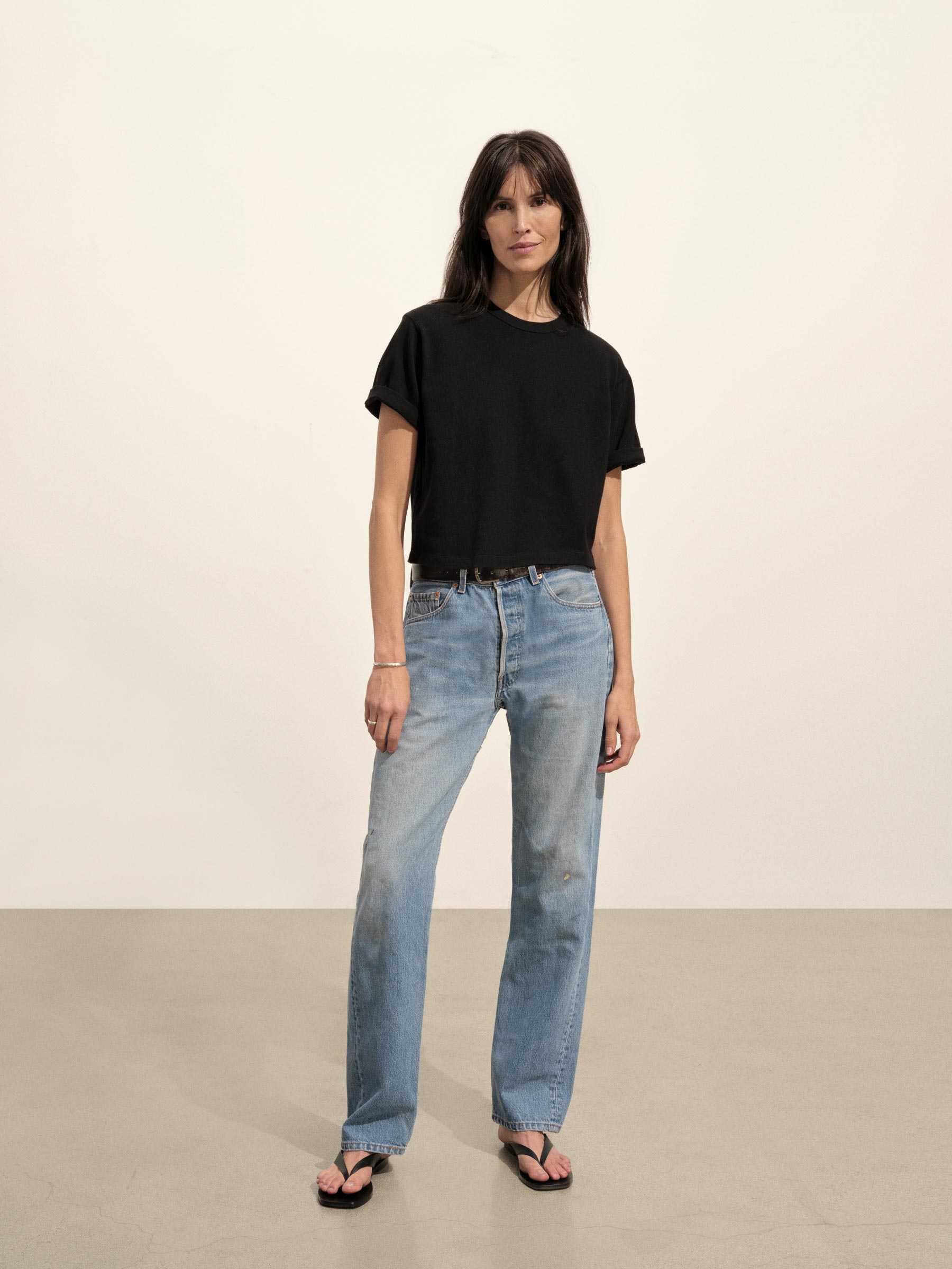 Black Field-Spec Boyfriend Crop Tee - Image 3