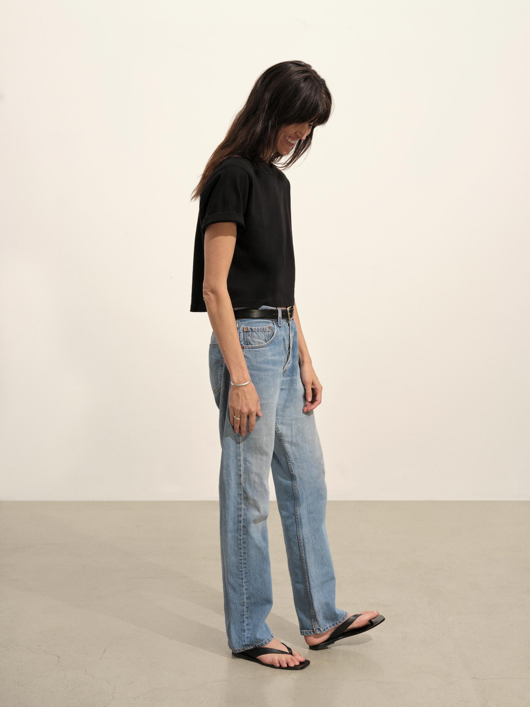 Black Field-Spec Boyfriend Crop Tee - Image 4