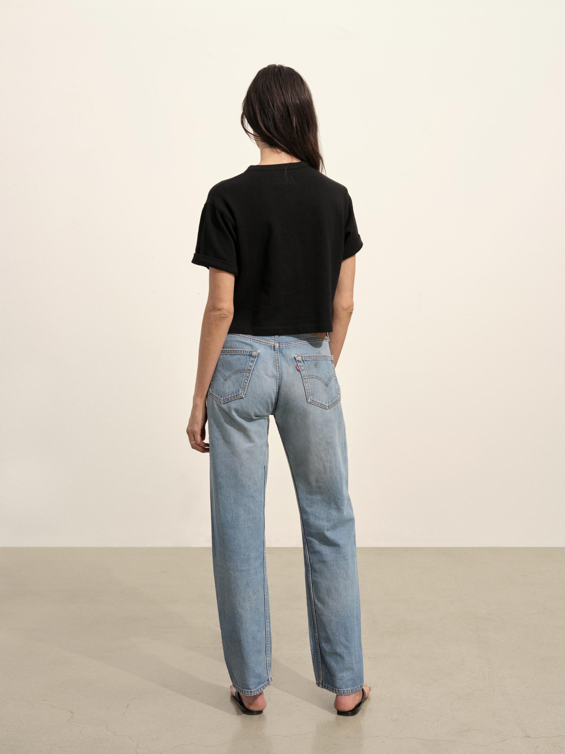 Black Field-Spec Boyfriend Crop Tee - Image 5