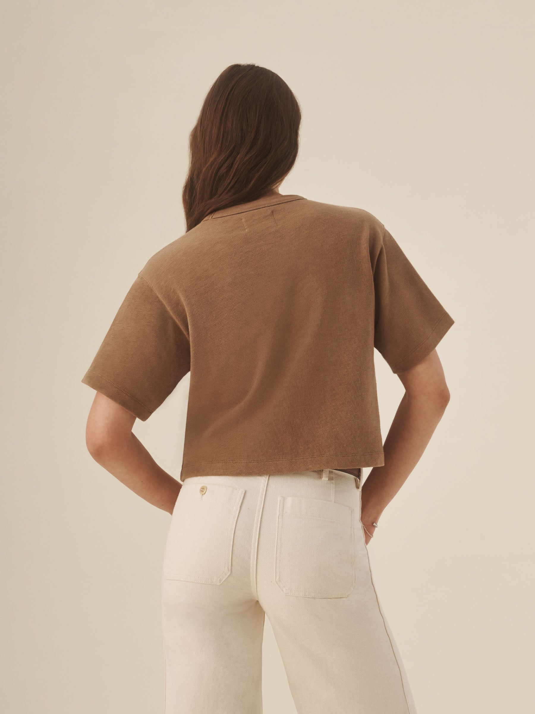 Tawny Field-Spec Boyfriend Crop Tee - Image 4