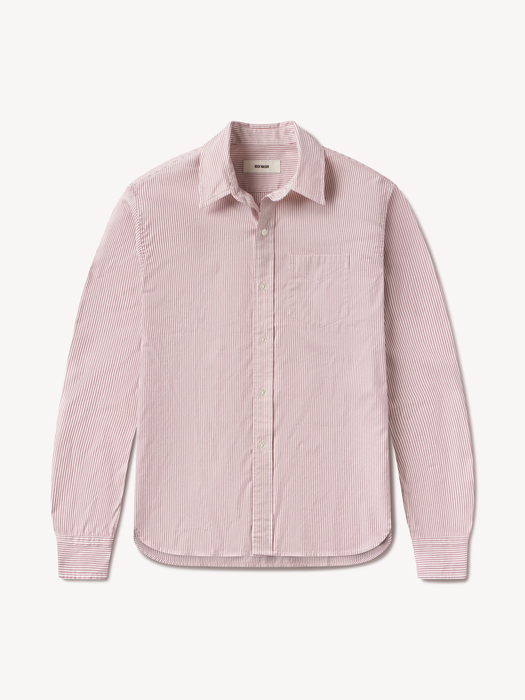 White / Merlot Oakmont Stripe Katie's Poplin Mainstay Shirt
