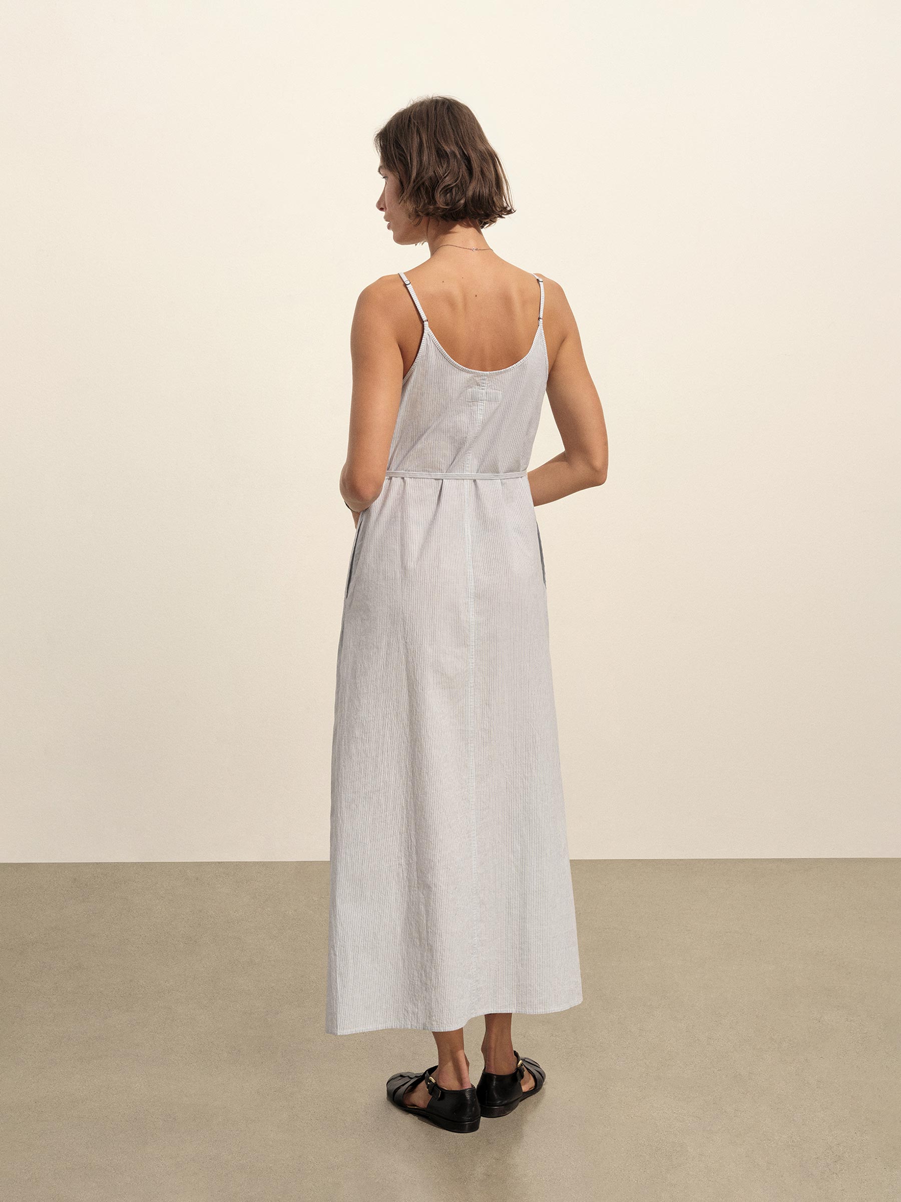 Pebble Beach Stripe Mainstay Cotton Maxi Slip Dress - Image 4