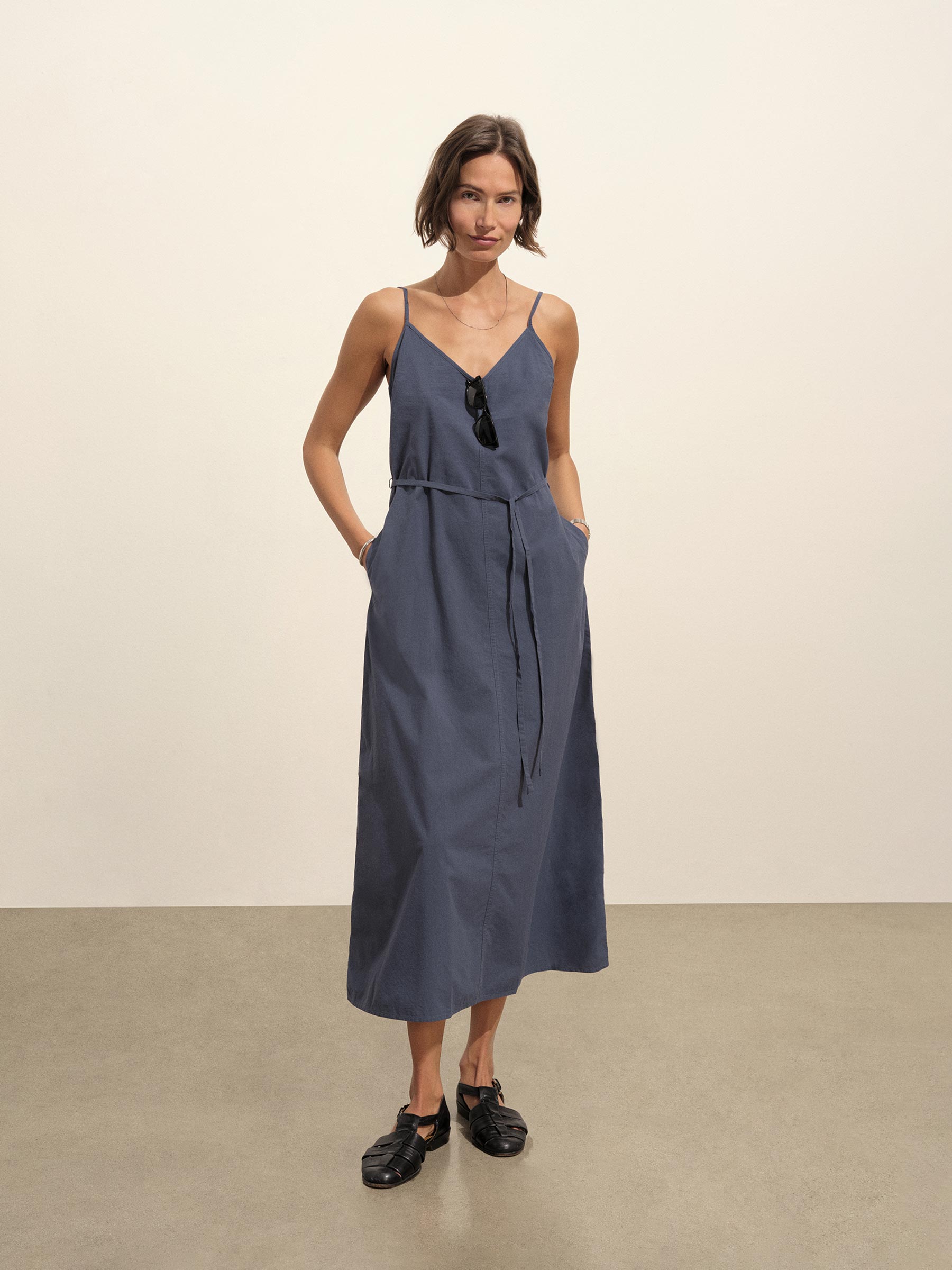 Alternative view of Bay Blue Mainstay Cotton Maxi Slip Dress