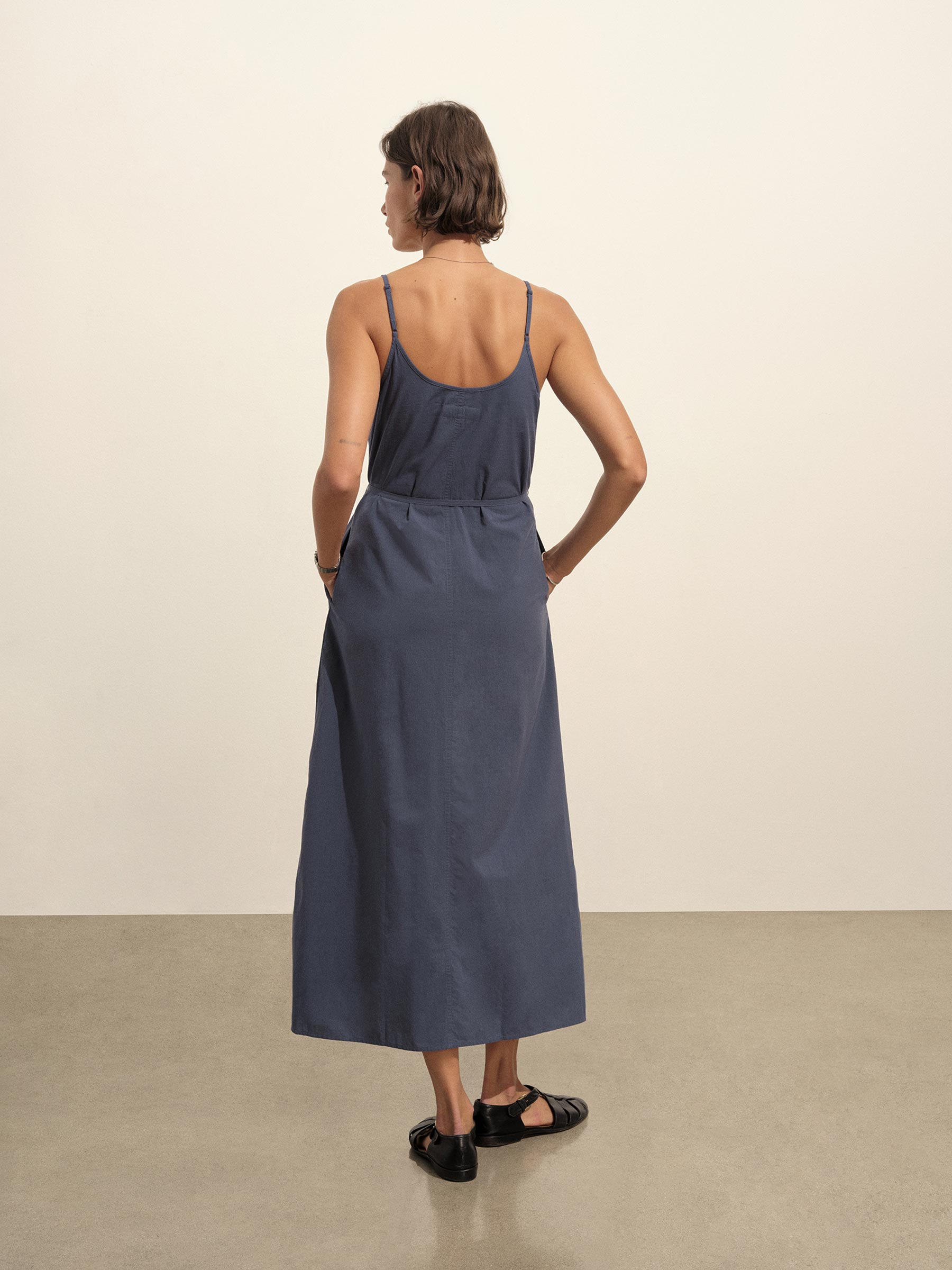 Bay Blue Mainstay Cotton Maxi Slip Dress - Image 6
