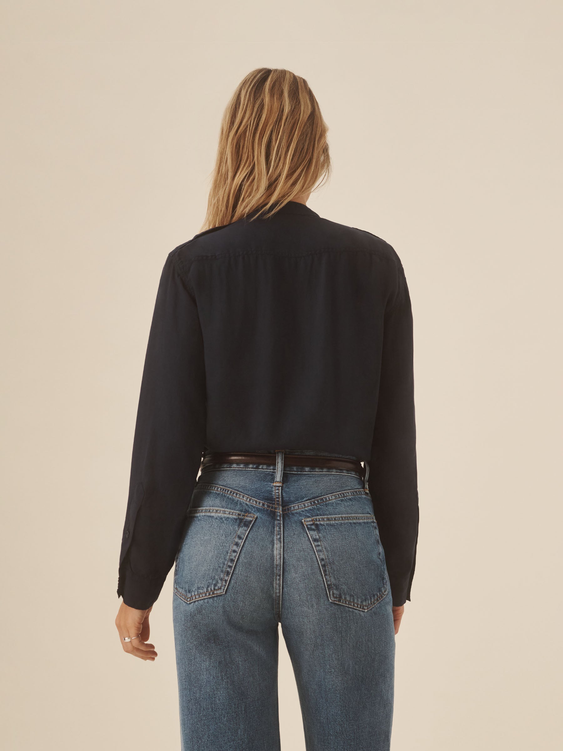 Dress Navy Officer Shirt - Image 4