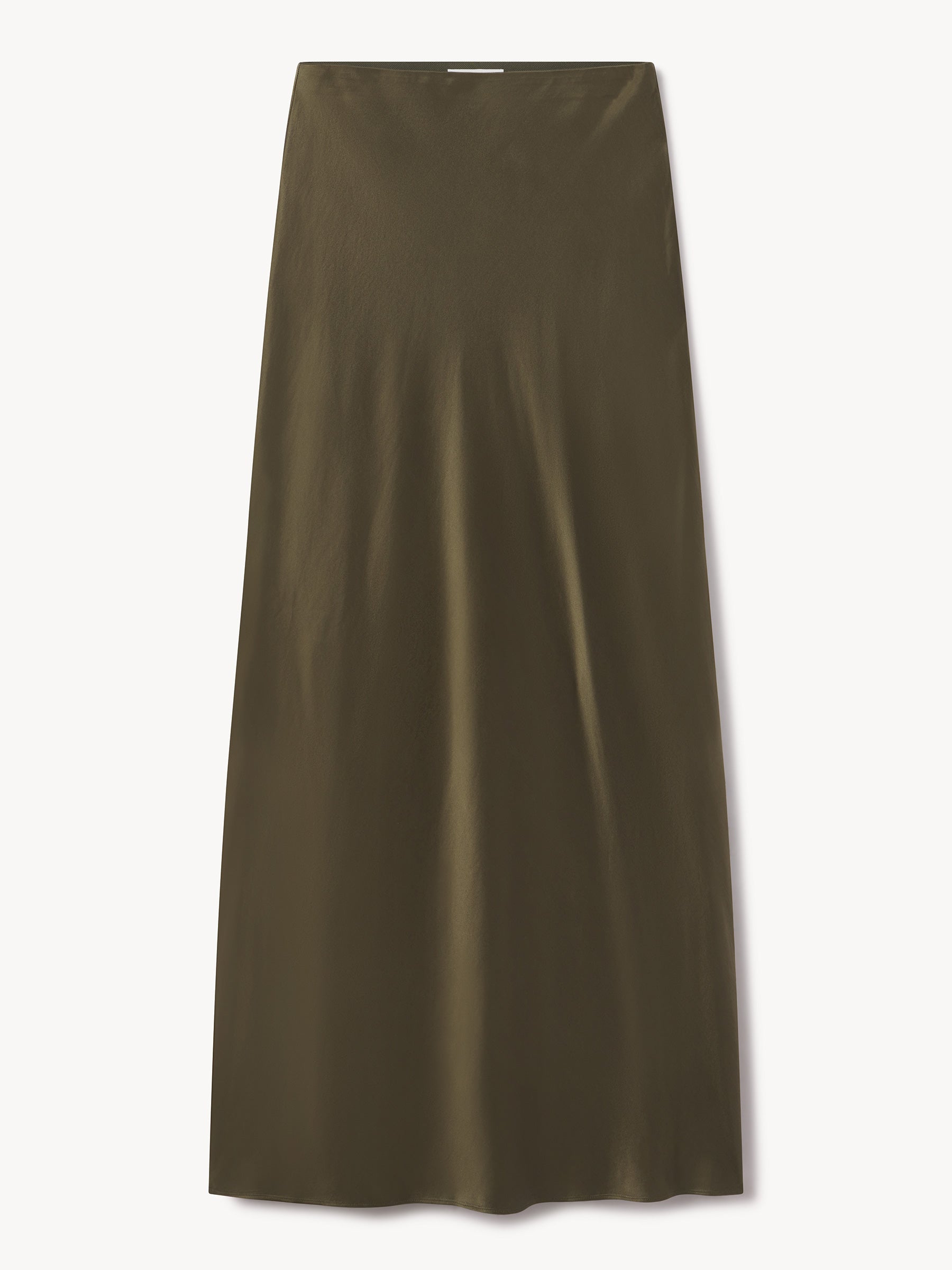 Field Olive Sunset Silk Slip Skirt