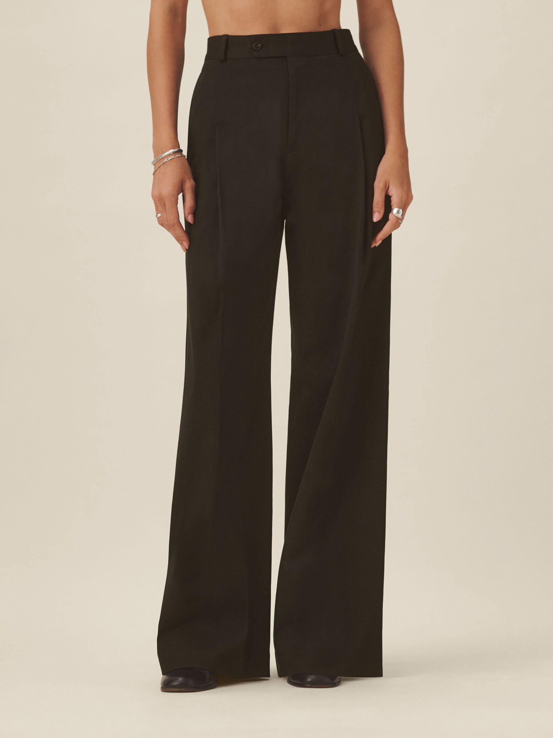 Washed Black Studio Trouser - Image 3