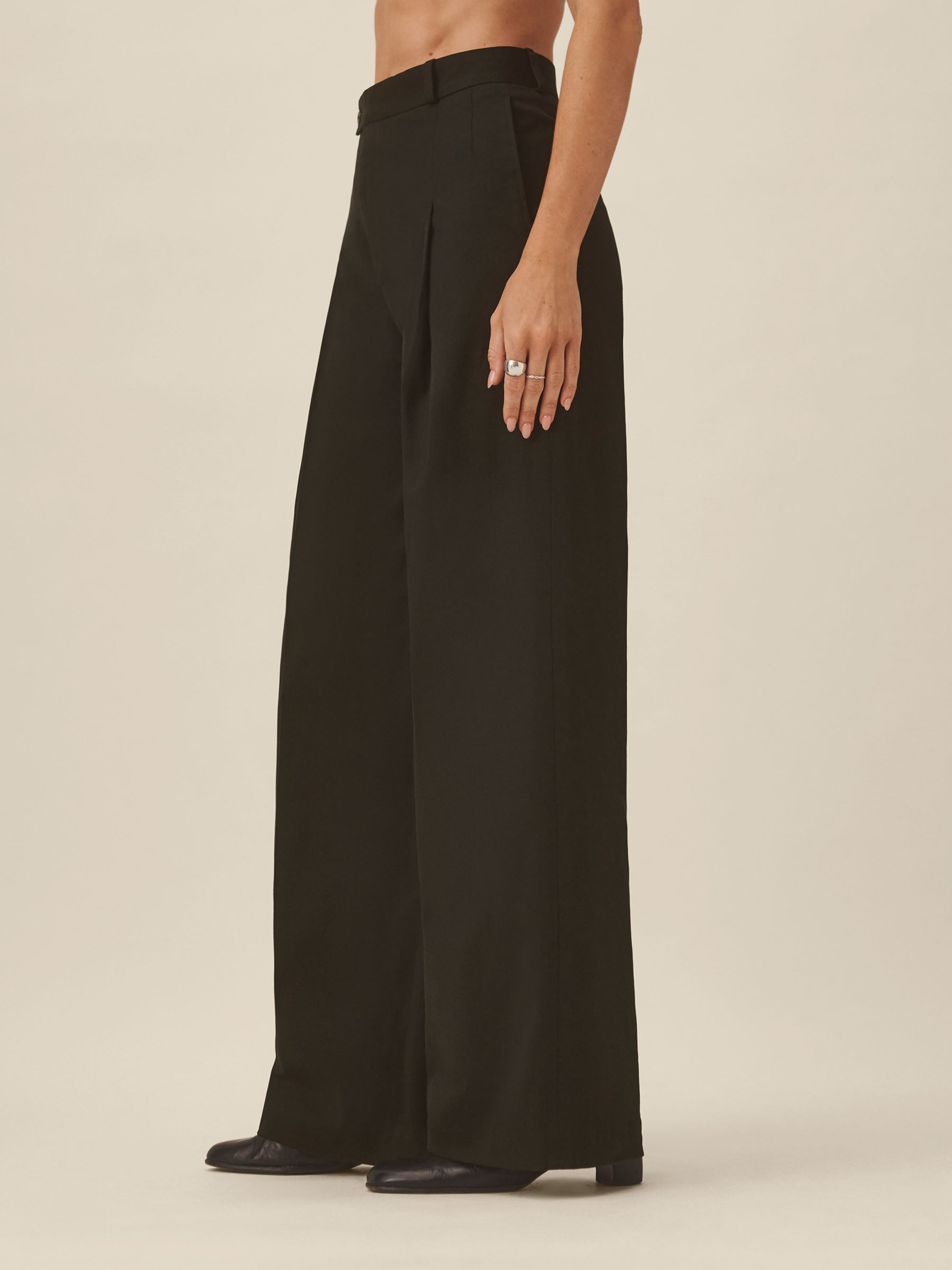 Washed Black Studio Trouser - Image 4