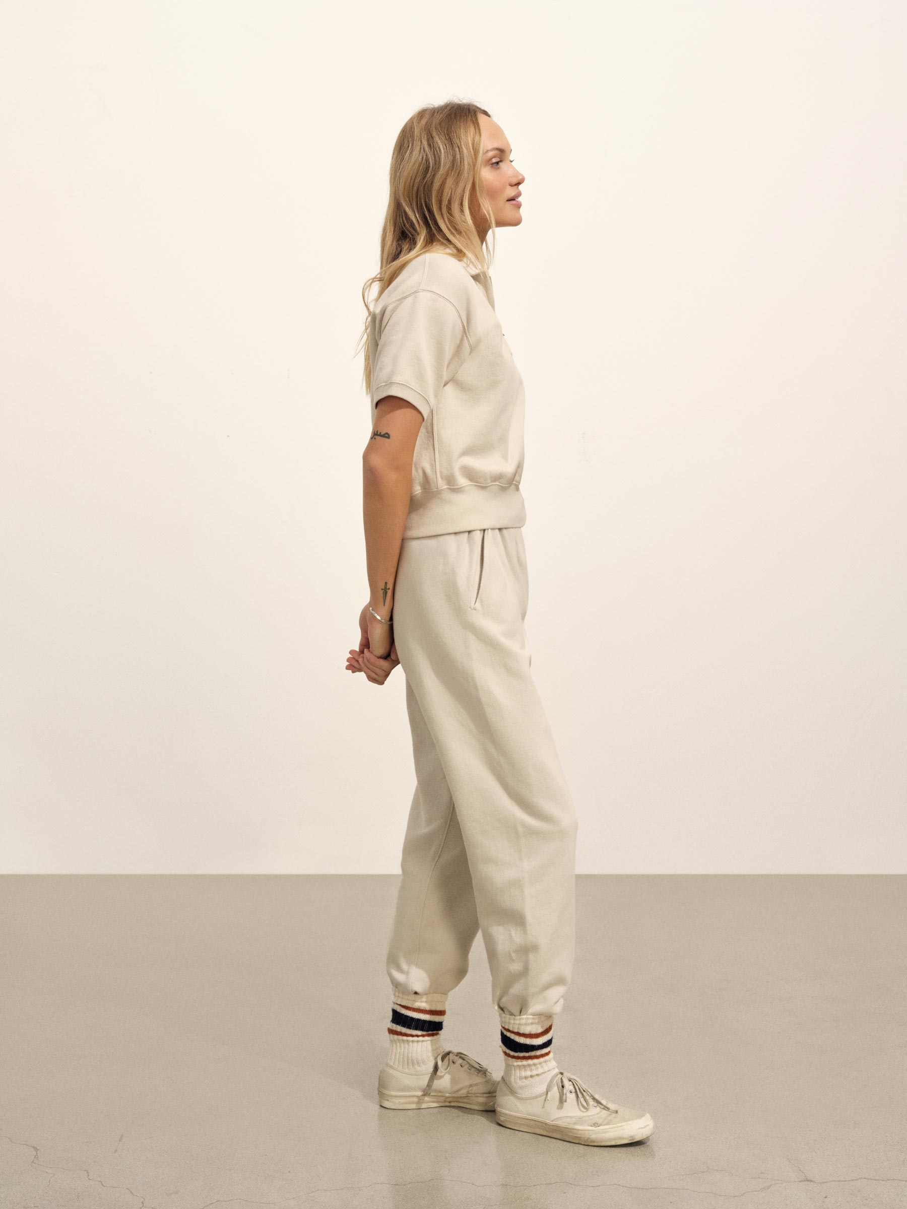 Morning Haze Vintage Interloop Short Sleeve Quarter Zip - Image 7