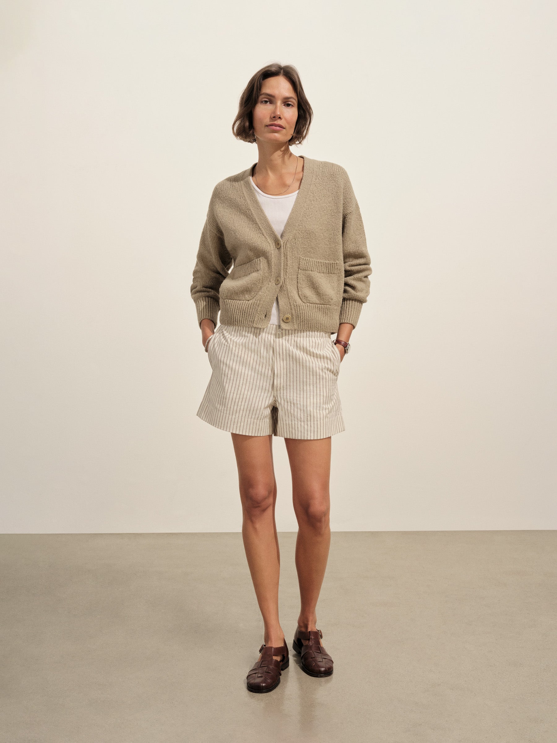 Chamomile/Brown Stripe Mainstay Boxer Short - Image 4