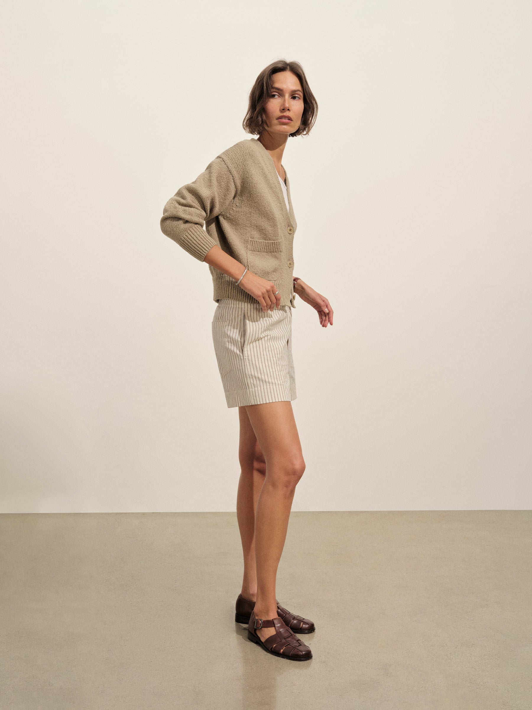 Chamomile/Brown Stripe Mainstay Boxer Short - Image 5
