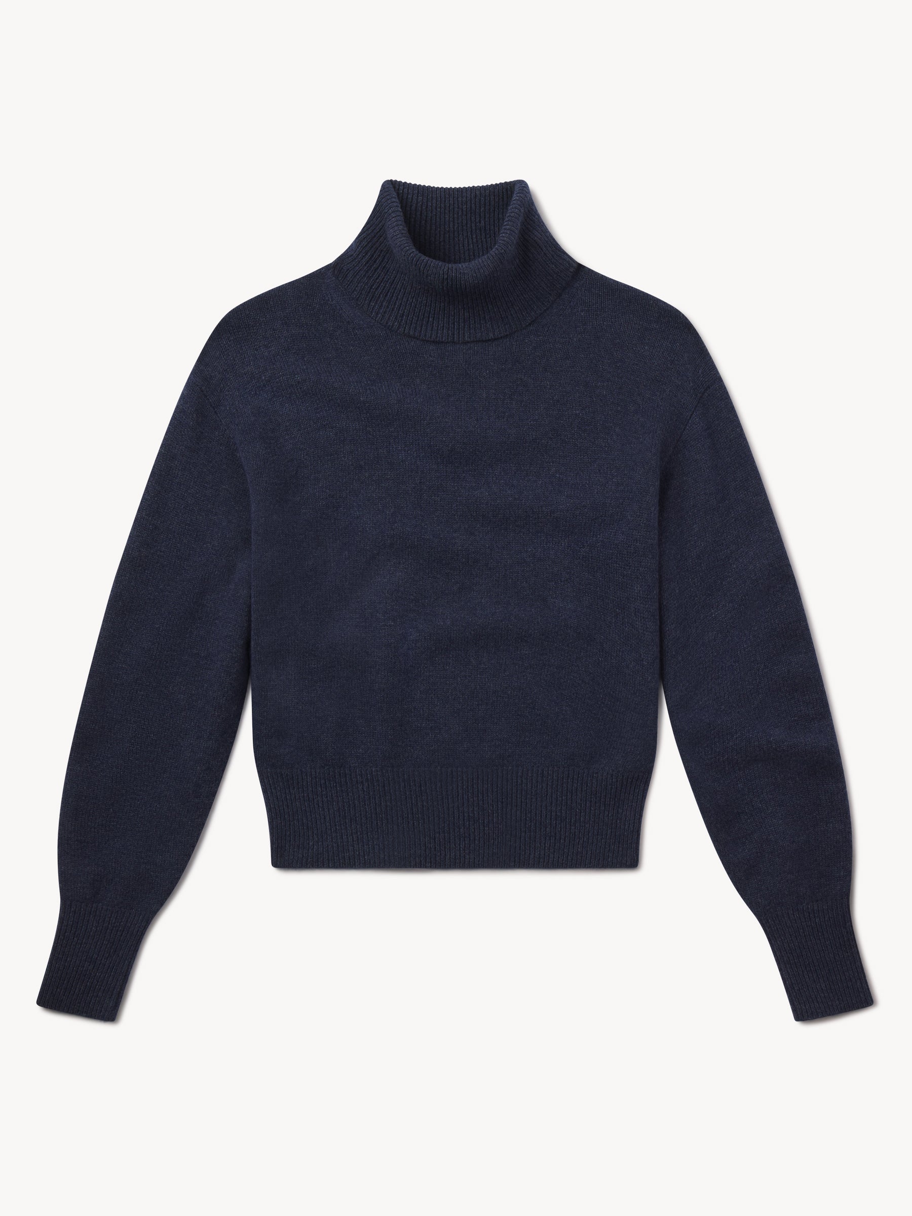 Rainstorm Heather Idyllwild Cashmere Turtleneck - Image 2