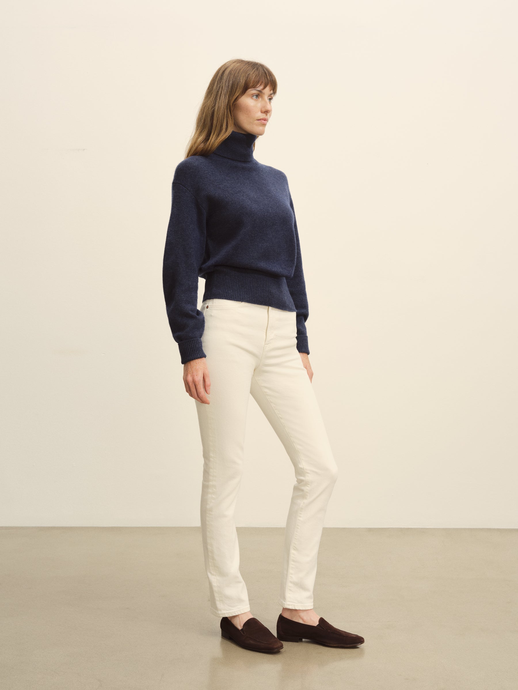 Rainstorm Heather Idyllwild Cashmere Turtleneck - Image 5