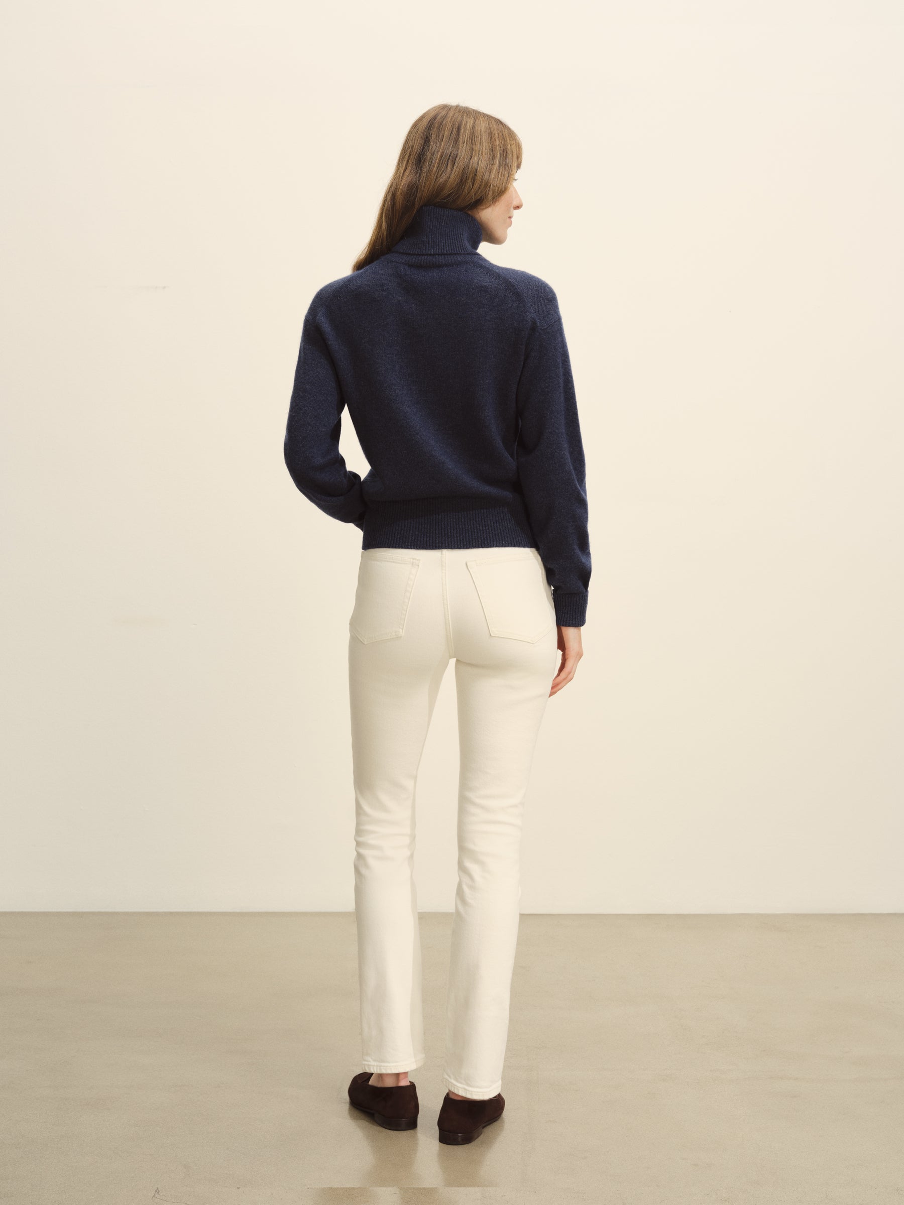 Rainstorm Heather Idyllwild Cashmere Turtleneck - Image 6