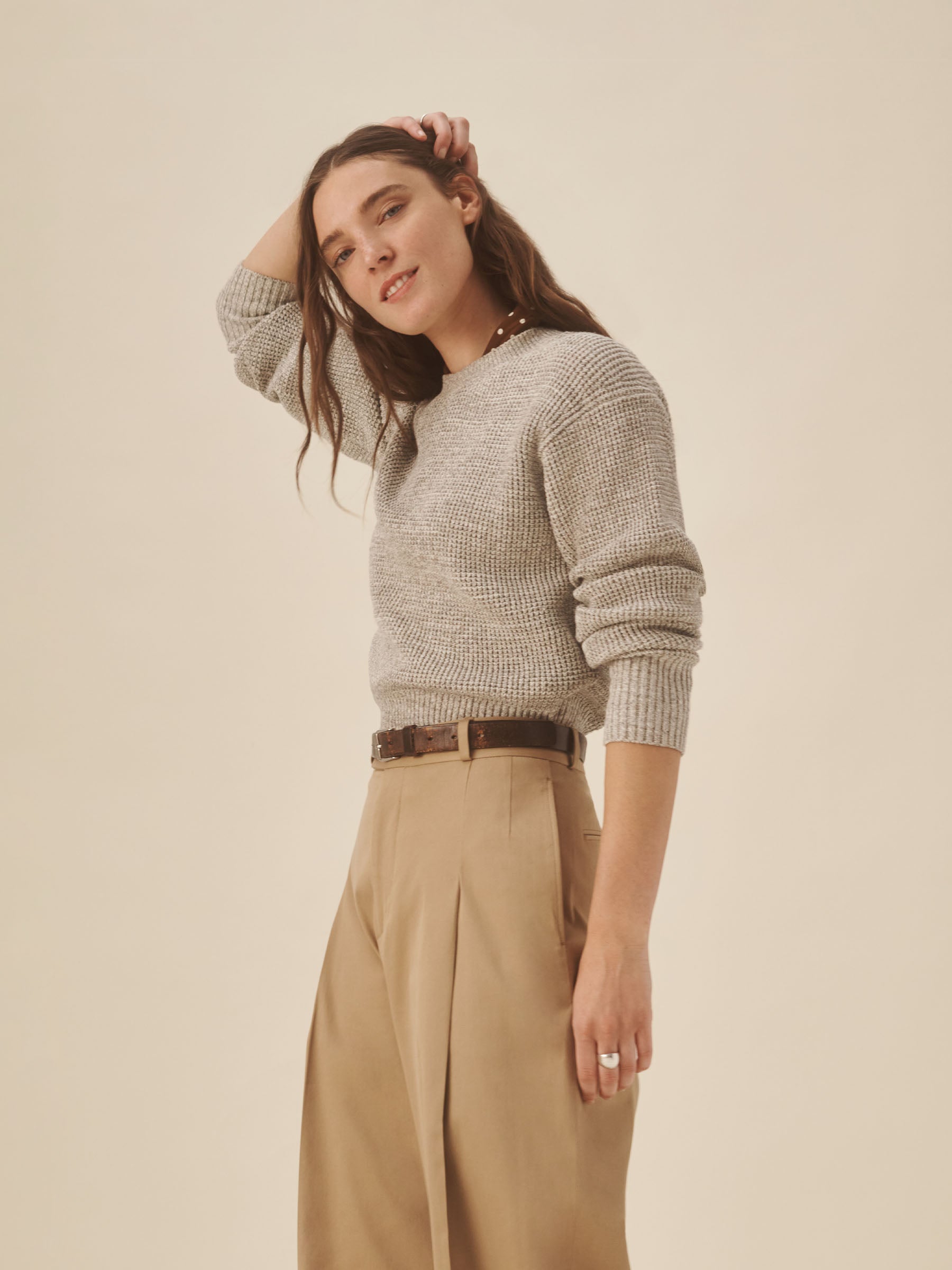 Marled Coastal Cedar Seafarer Cotton Shrunken Crew - Image 5