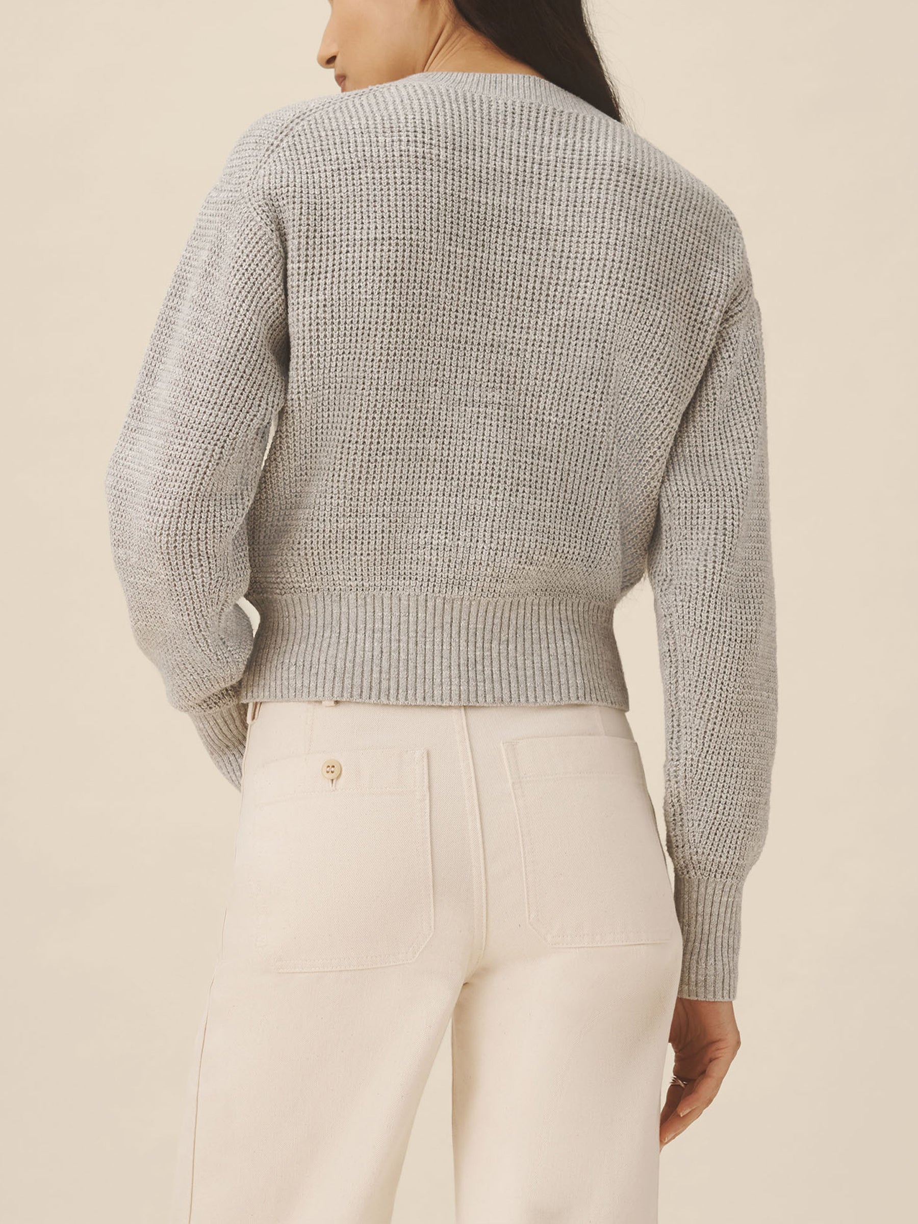 Heather Grey Seafarer Shrunken Crew - Image 5