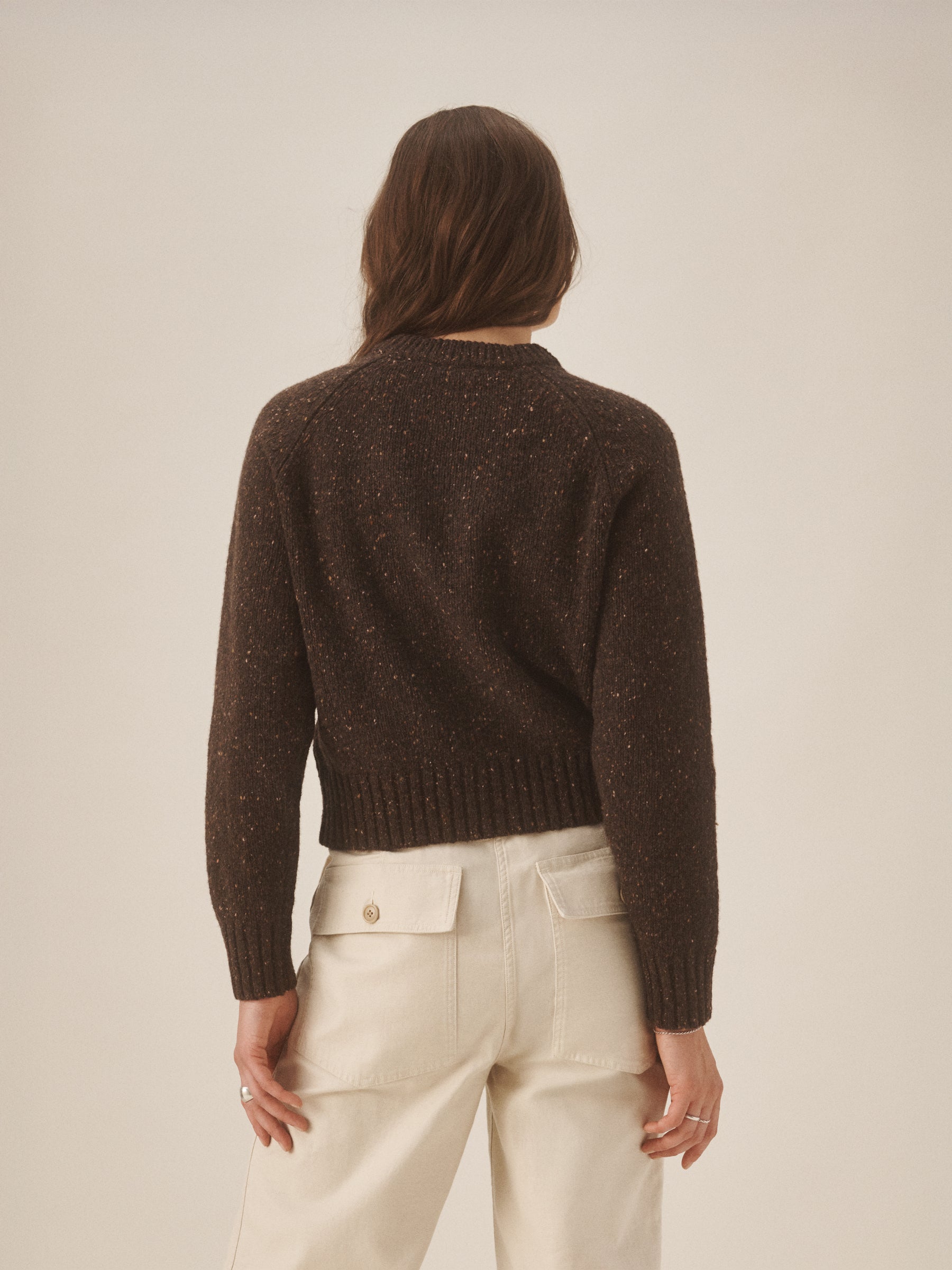 Marled Trail Seastack Wool Tweed Crewneck - Image 4