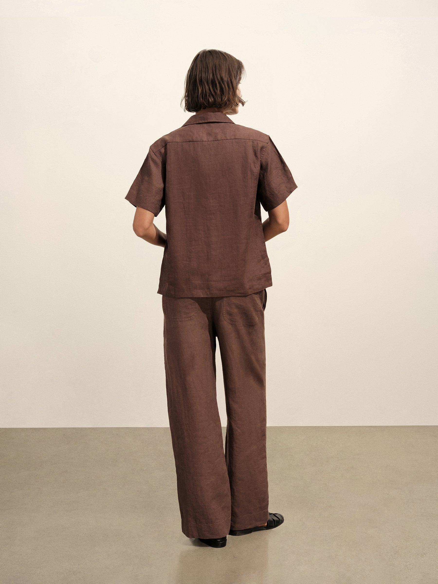 Bonfire Crosshatch Linen Easy Pant - Image 4