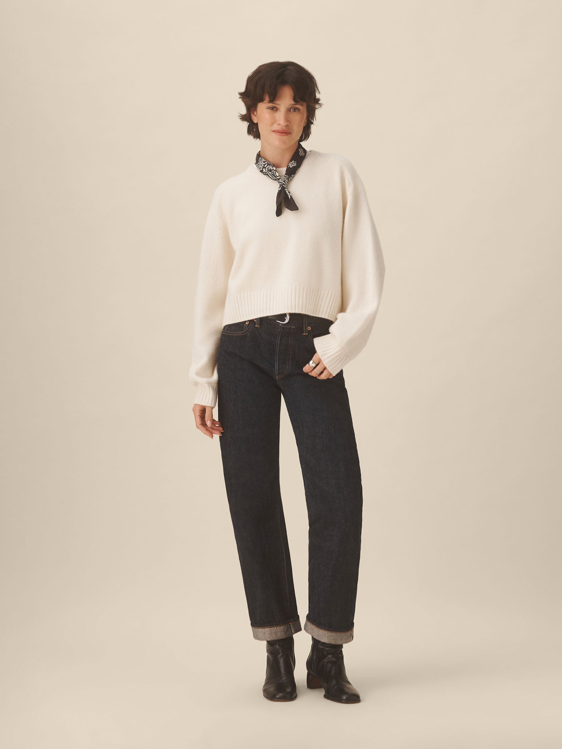 Natural California Cashmere Classic Crew - Image 3