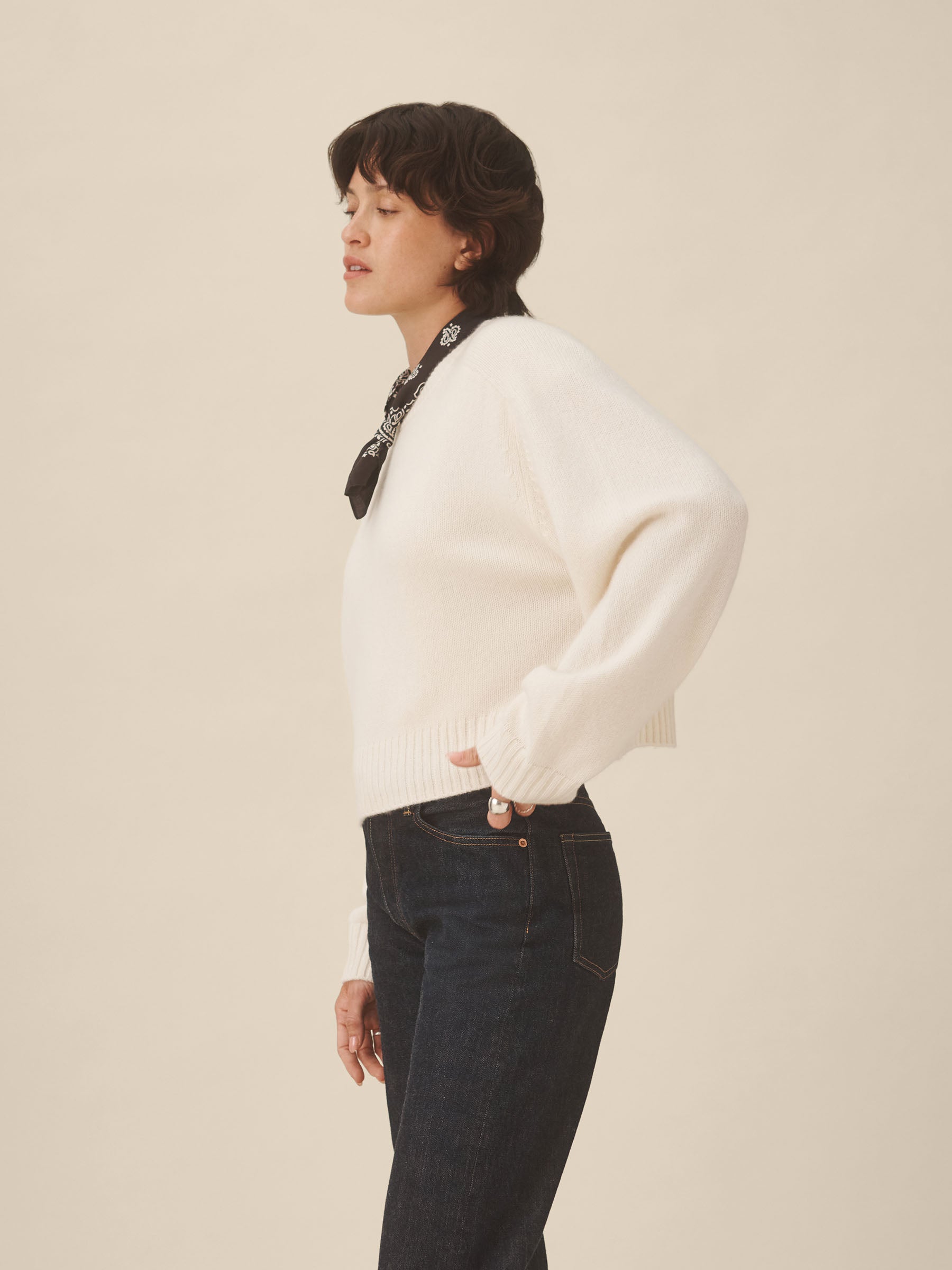 Natural California Cashmere Classic Crew - Image 4