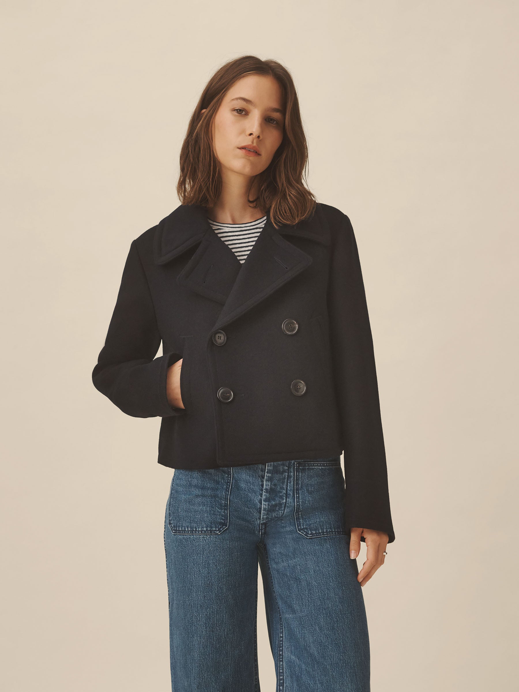 Deep Navy Presidio Peacoat - Image 4
