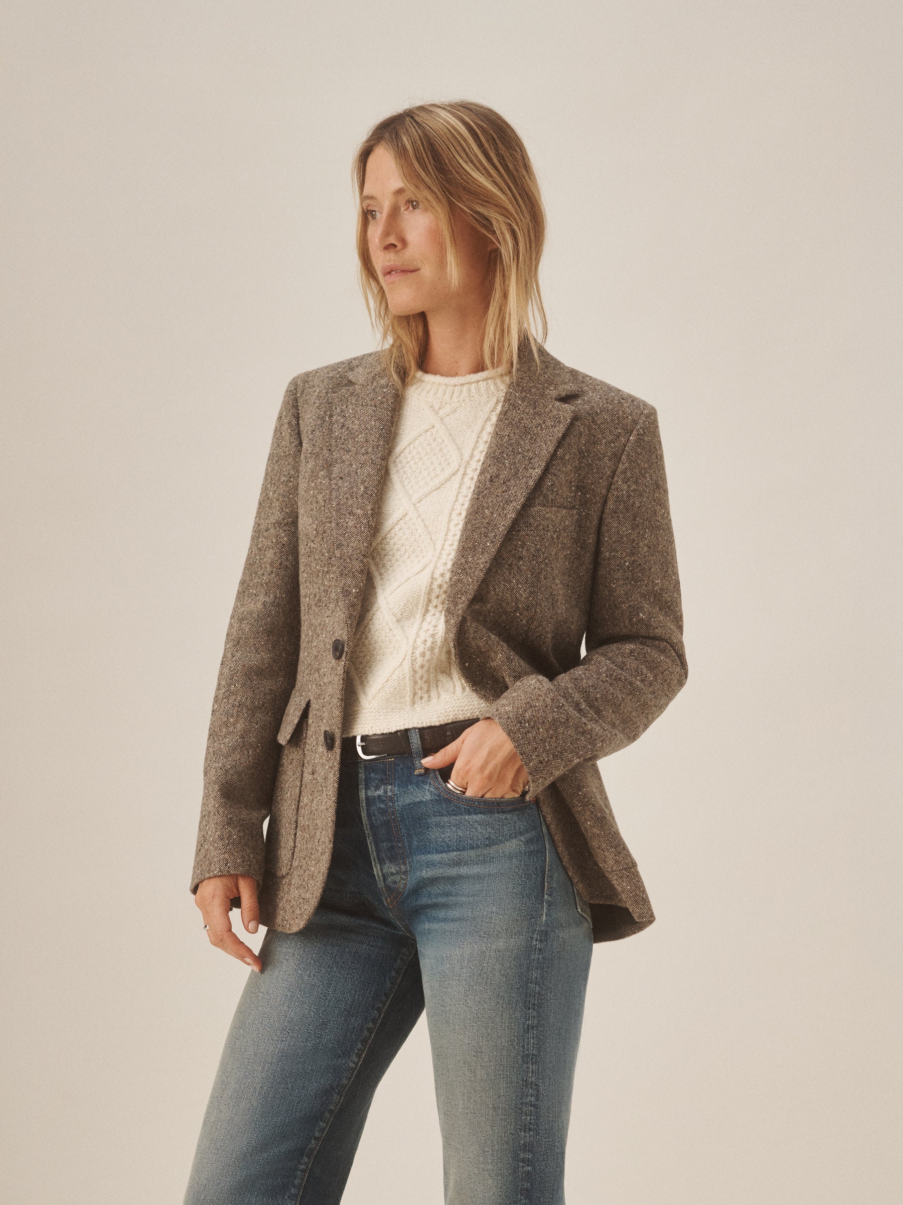 Peppered Tweed Hutton Blazer - Image 5