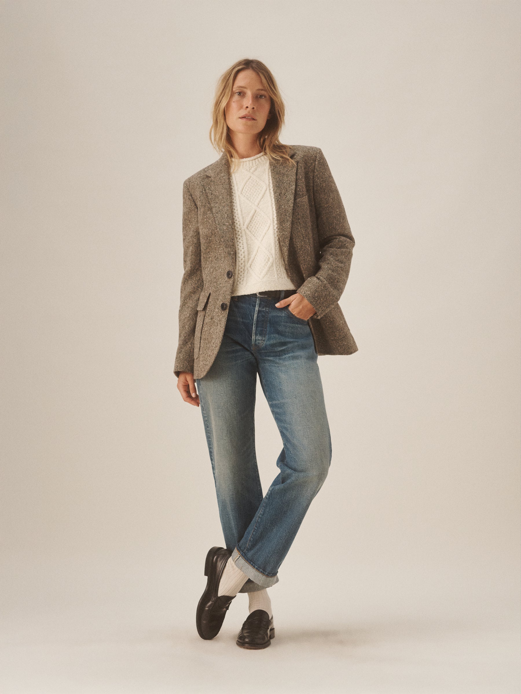 Peppered Tweed Hutton Blazer - Image 4