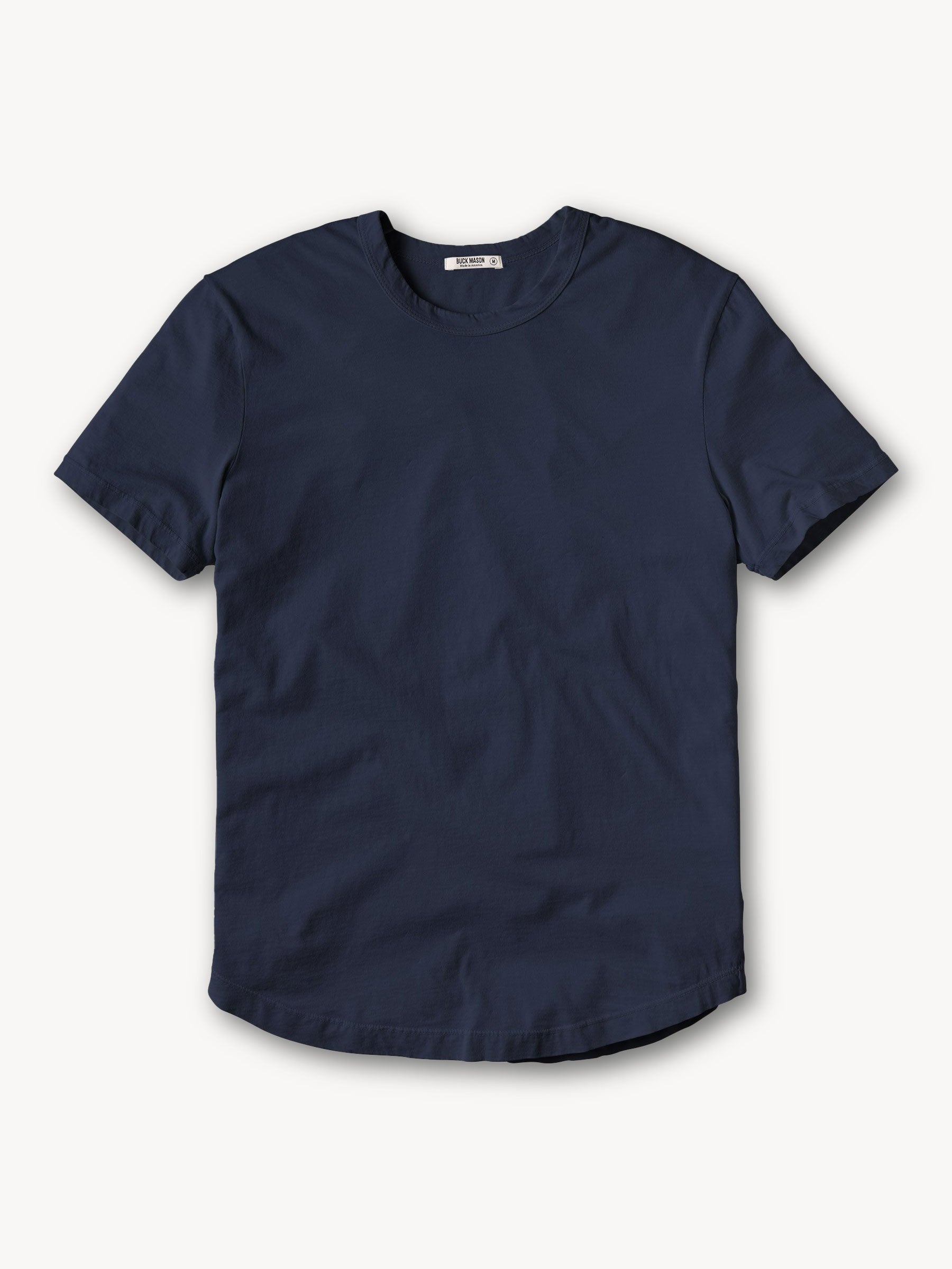 Ink Pima Short Curved Hem Tee