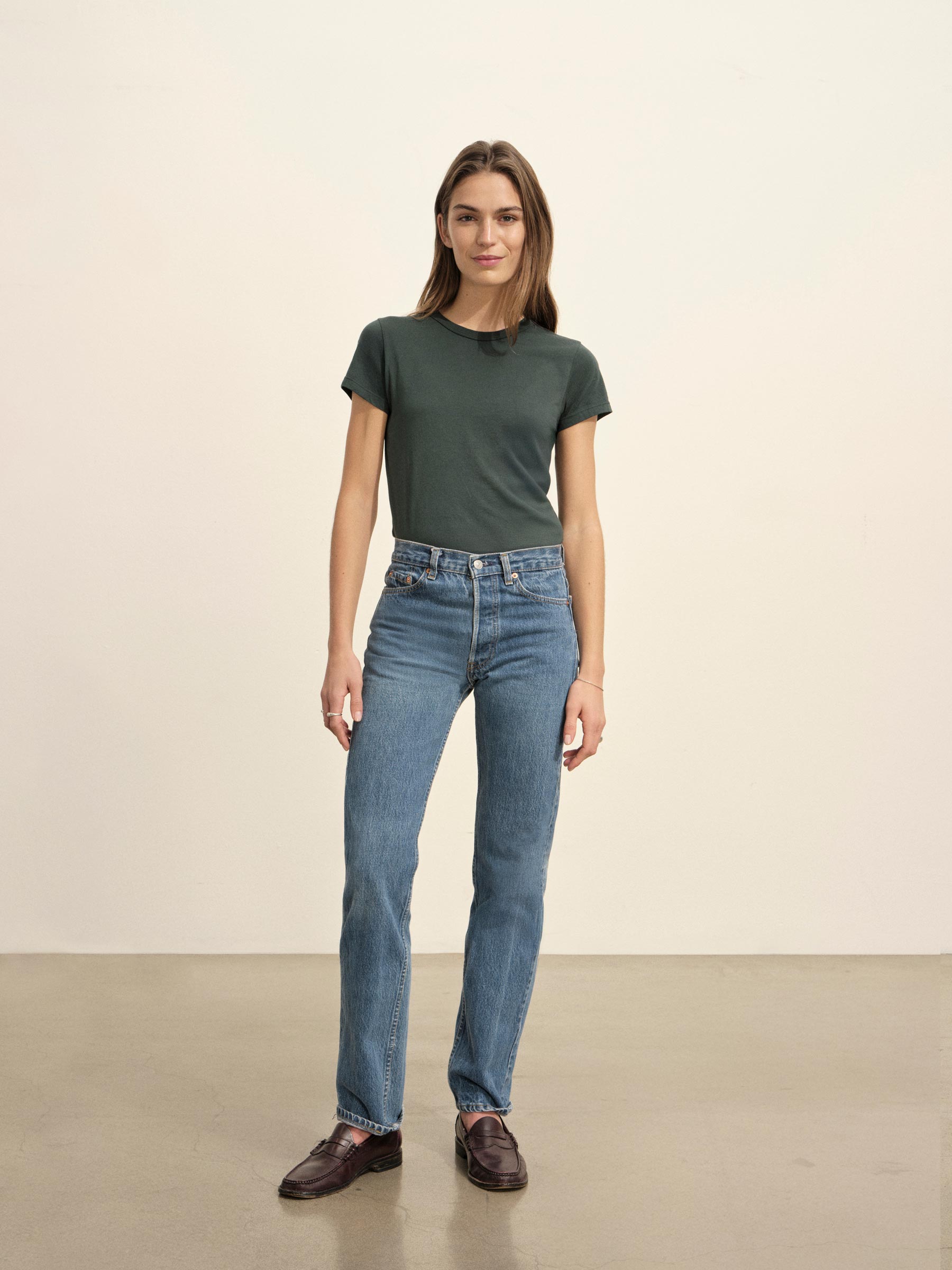 Seagrass Pima Slim Crew - Image 3