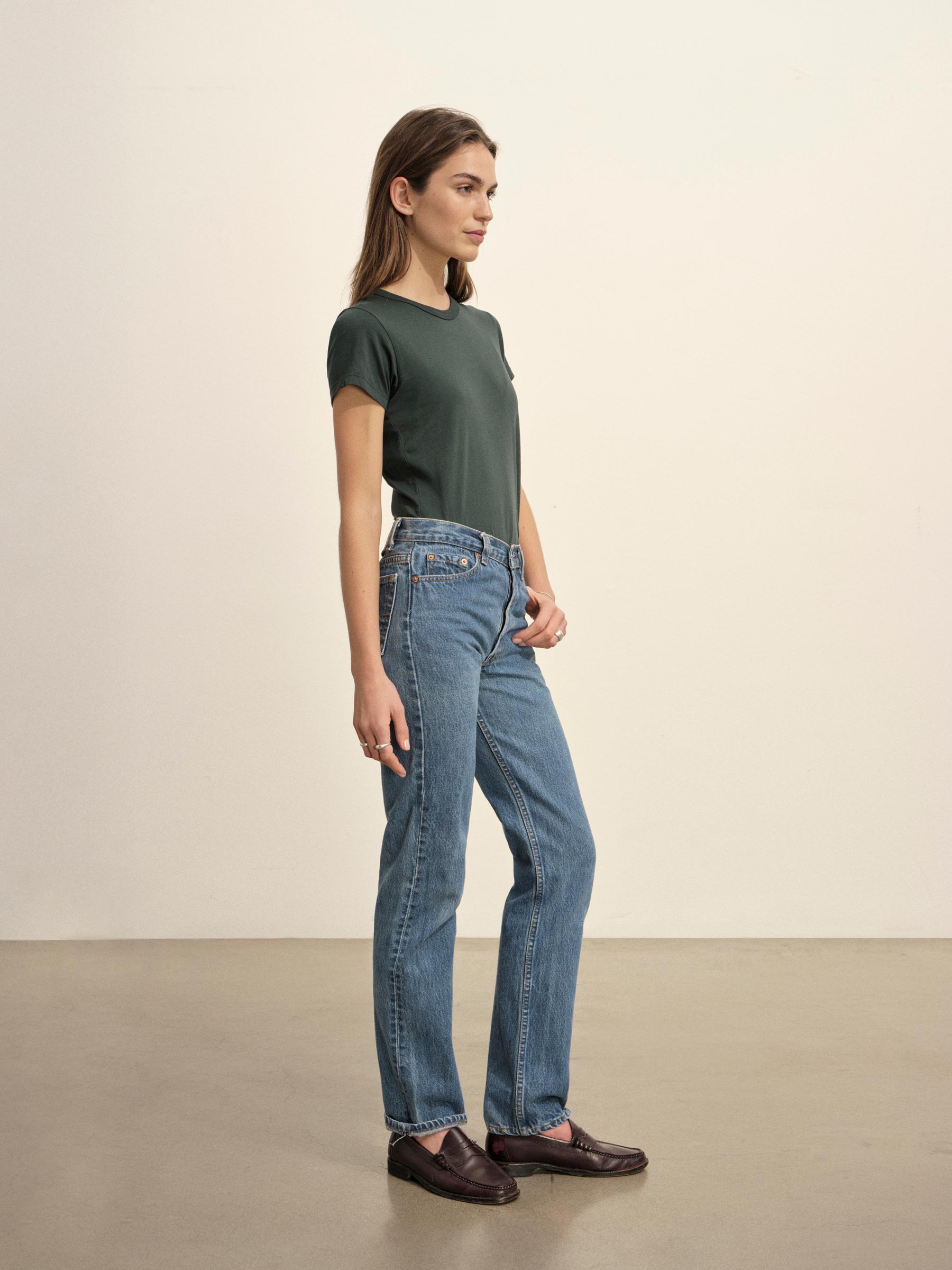 Seagrass Pima Slim Crew - Image 5