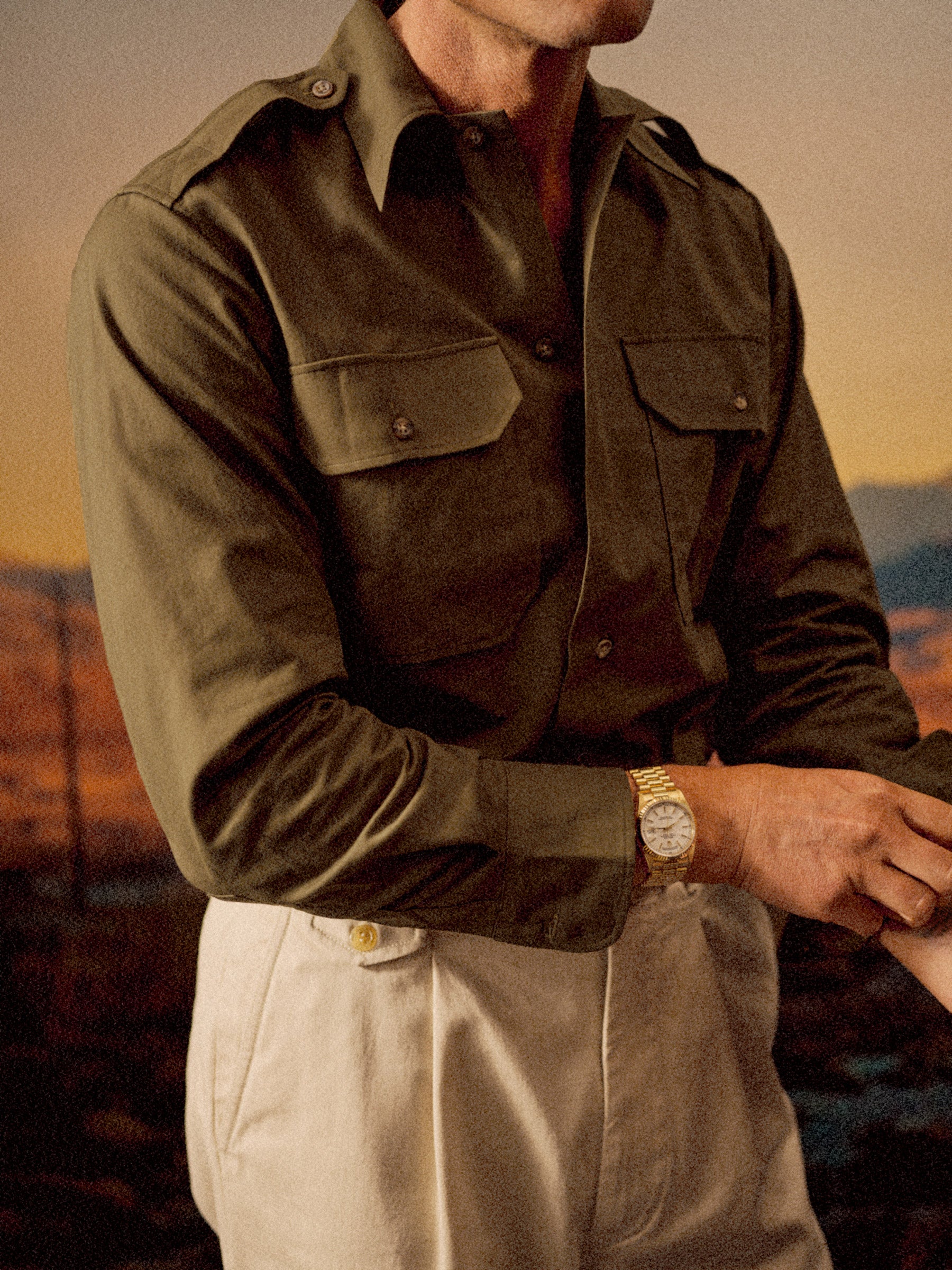 Olive Bryceland's X Buck Mason Moleskin Officer Shirt - Image 3