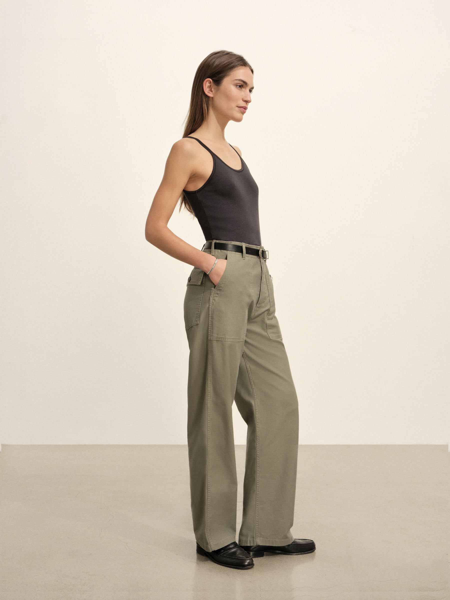 Soft Black Heirloom Rib Scoop Tank - Image 5