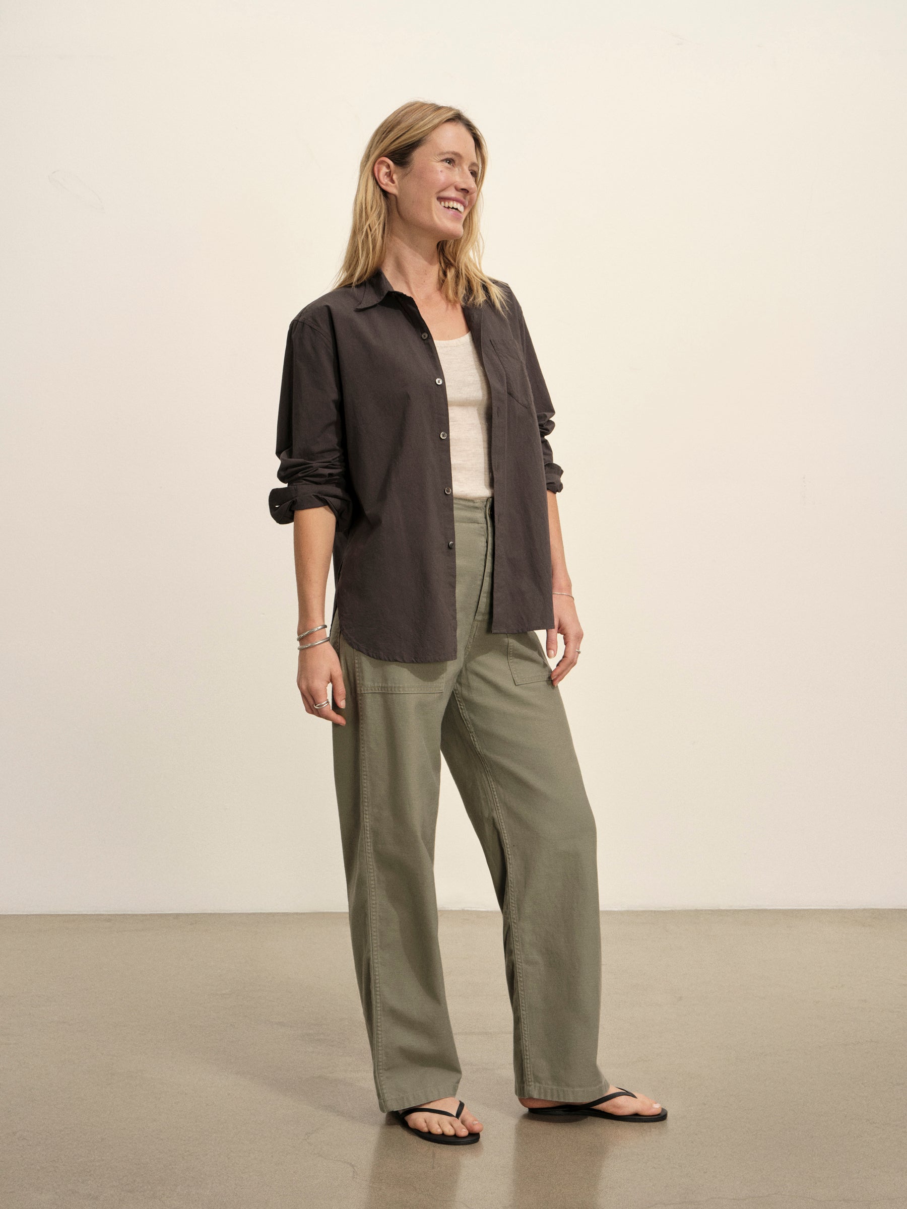 Washed Black Mainstay Cotton Shirt - Image 5