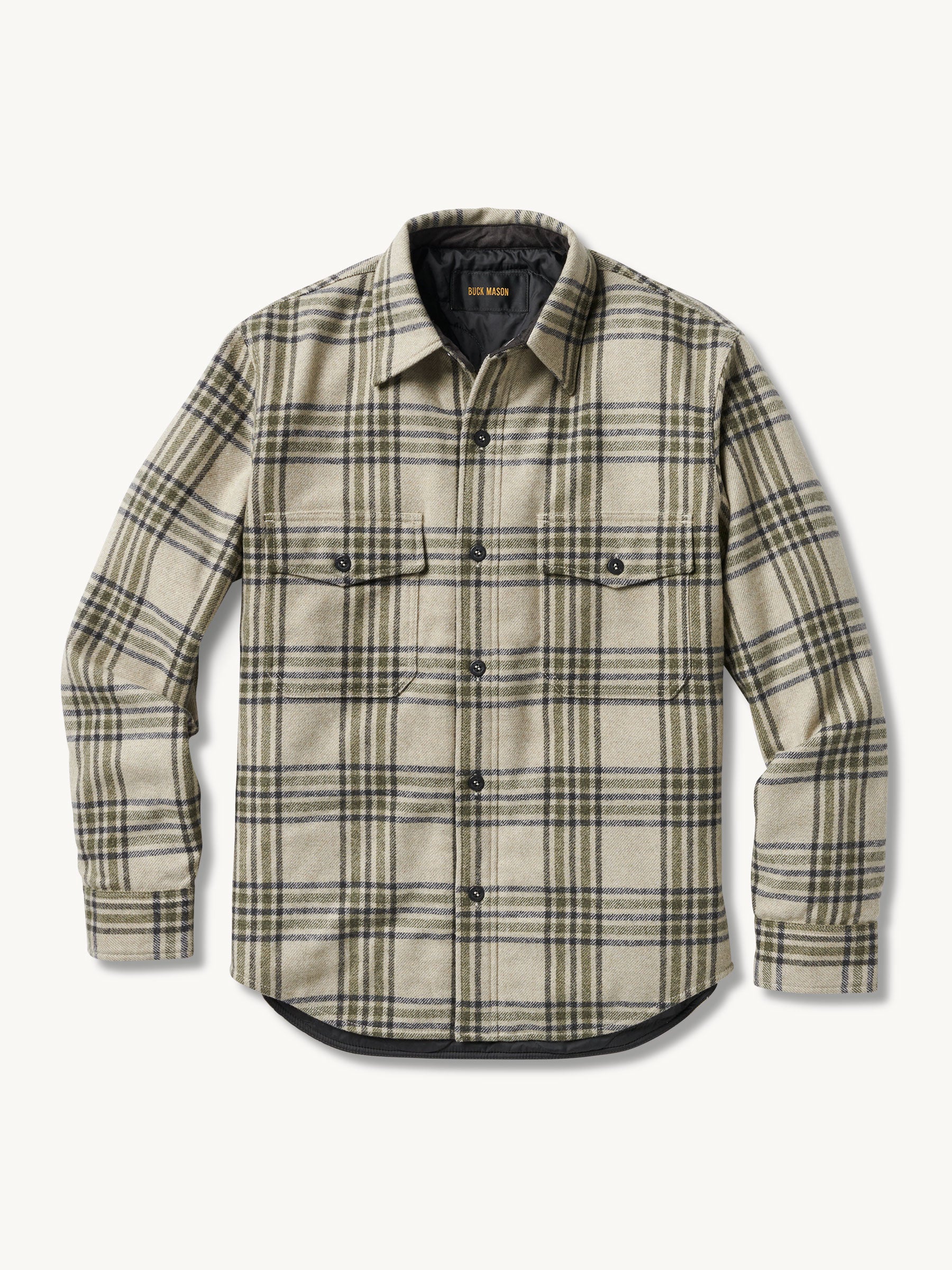 Khaki/Olive Wool Plaid CPO Jacket