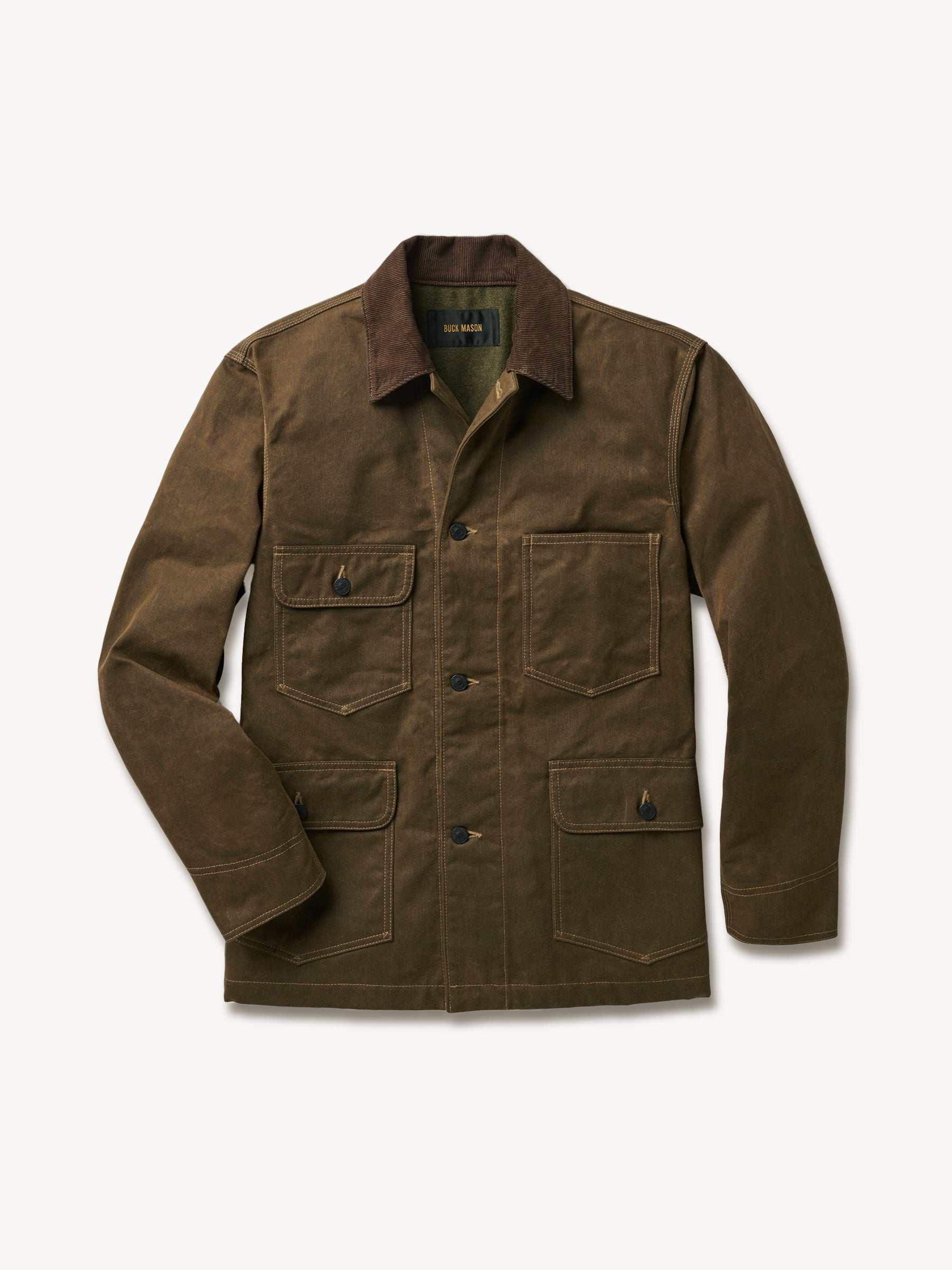 Oarweed Dry Waxed Canvas Highland Jacket