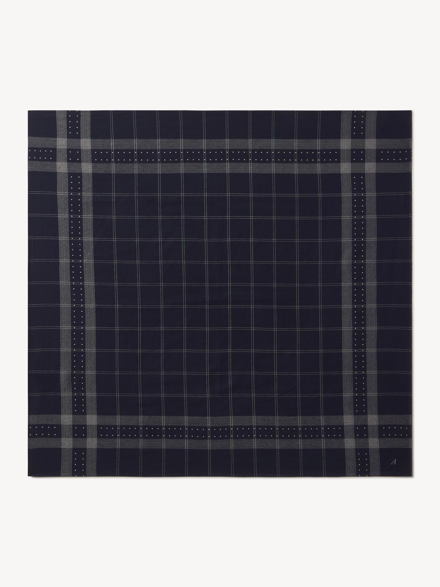 Navy Anatomica Satin Scarf