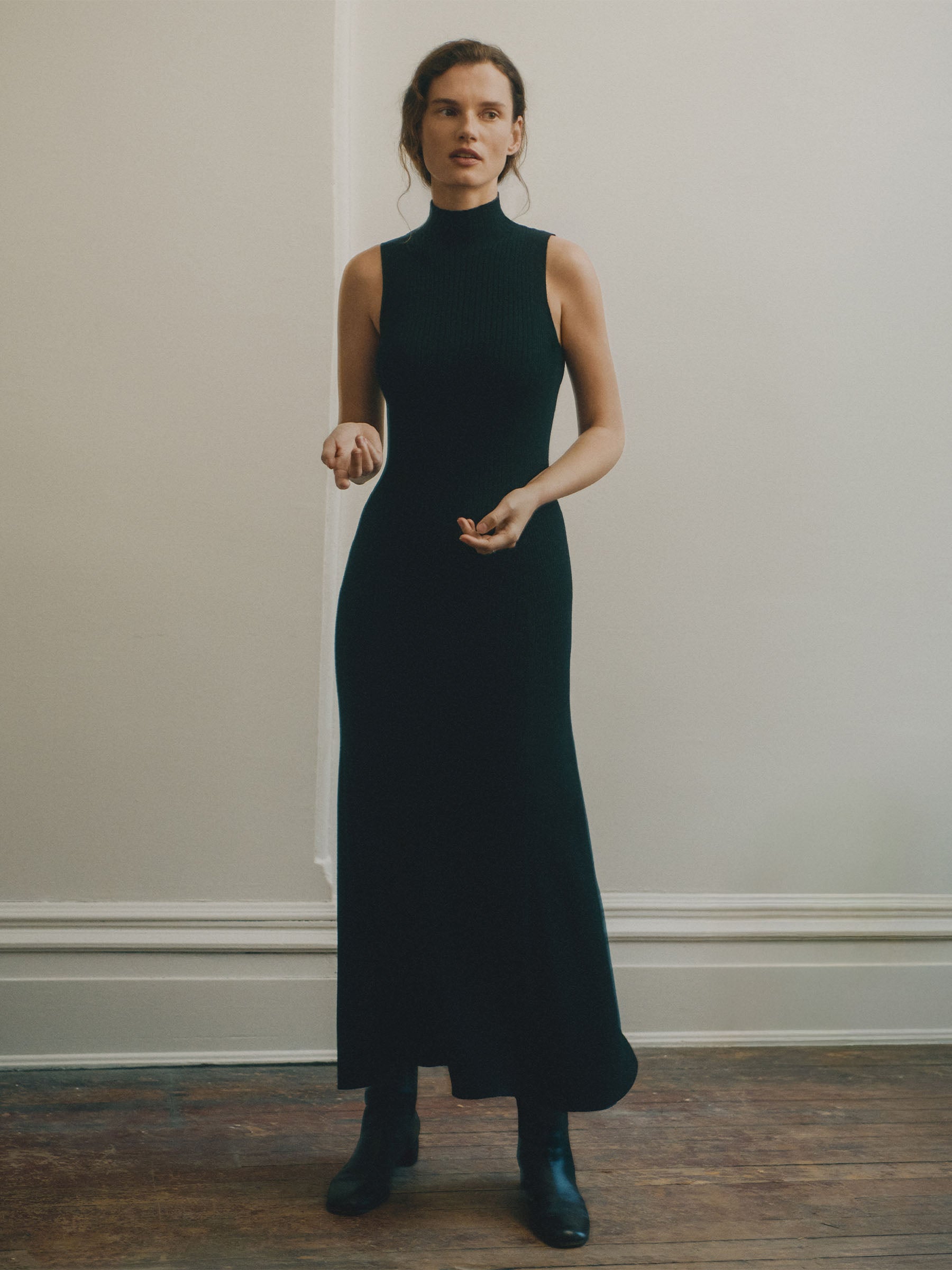 Alternative view of Black Beverly Turtleneck Dress