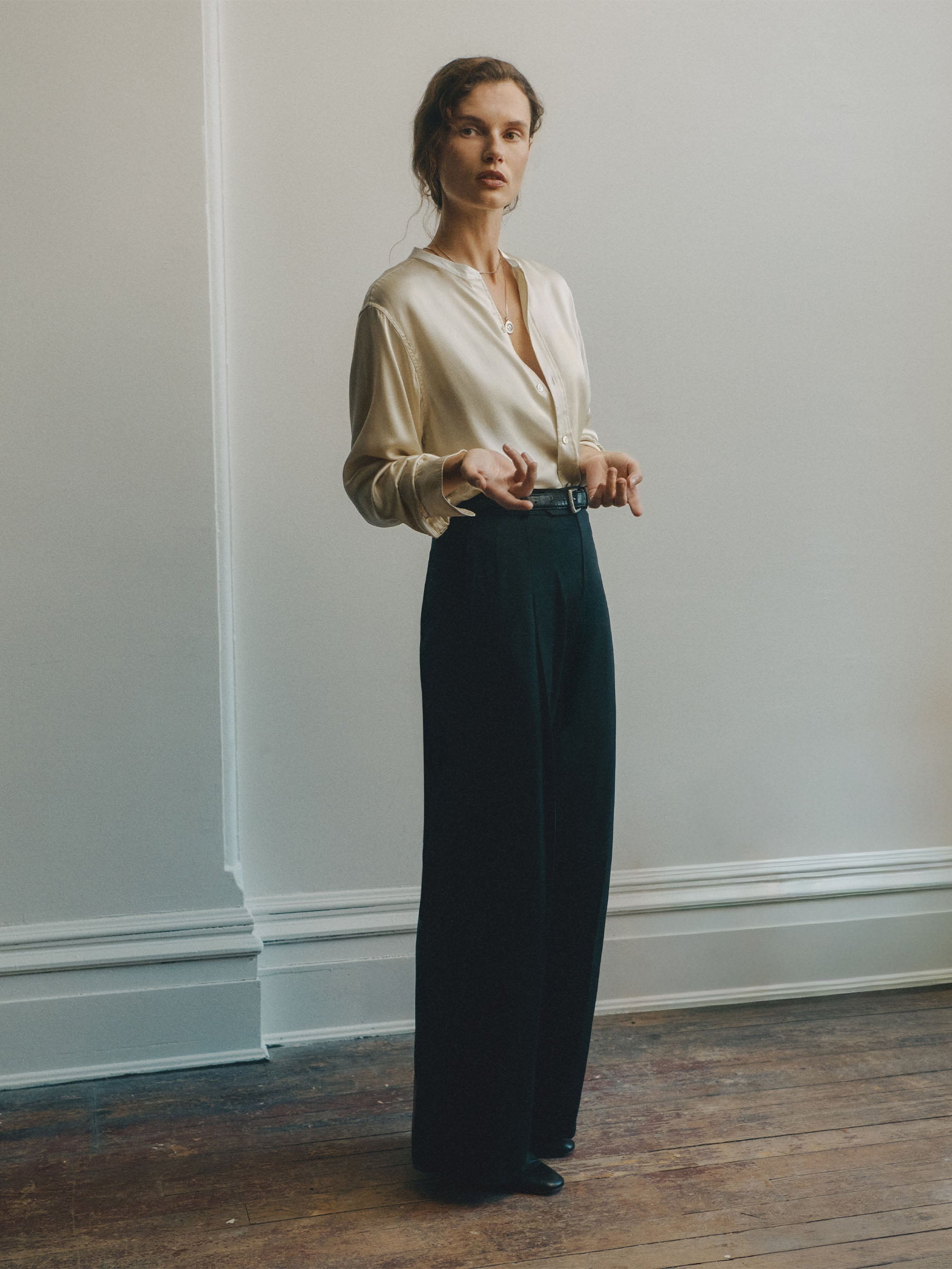 Alternative view of Washed Black Studio Trouser